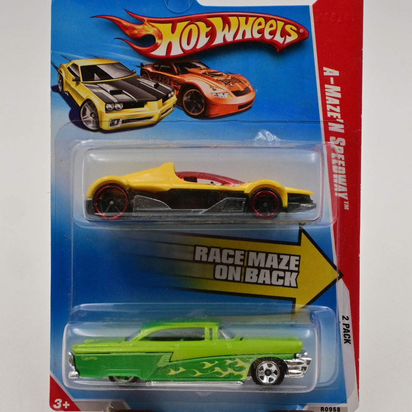 Hot Wheels A-Maze N Speedway 2-Pack Formula Street & '56 Merg Die-Cast Cars