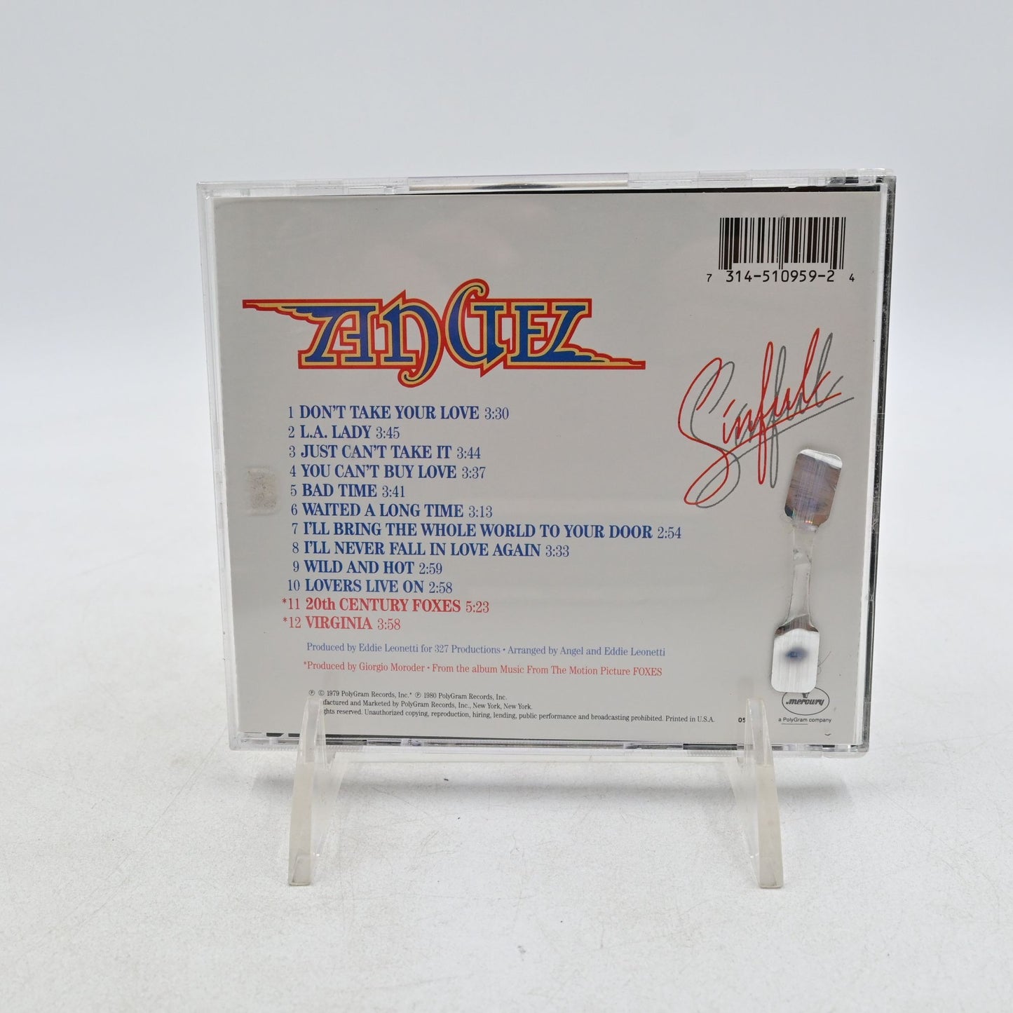 Angel Sinful Cd