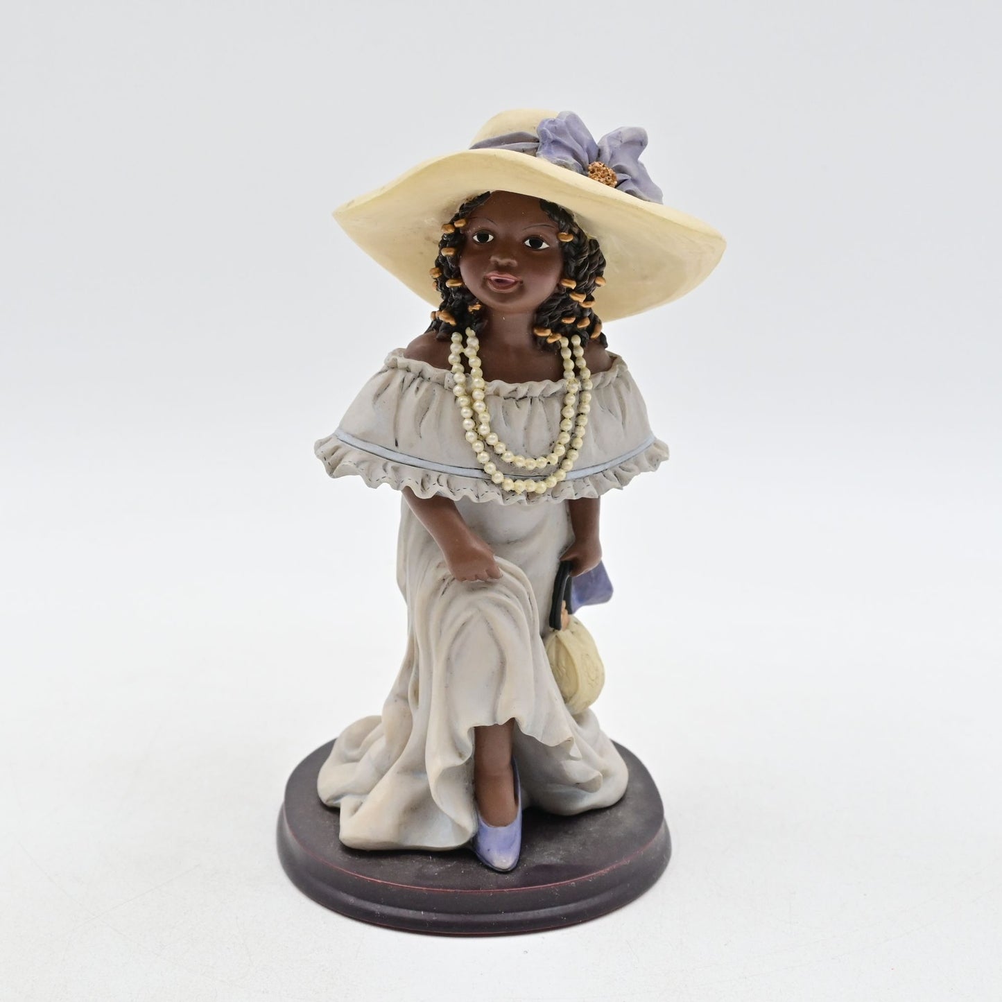 UTI African American Girl Playing Dress Up Vintage Figure
