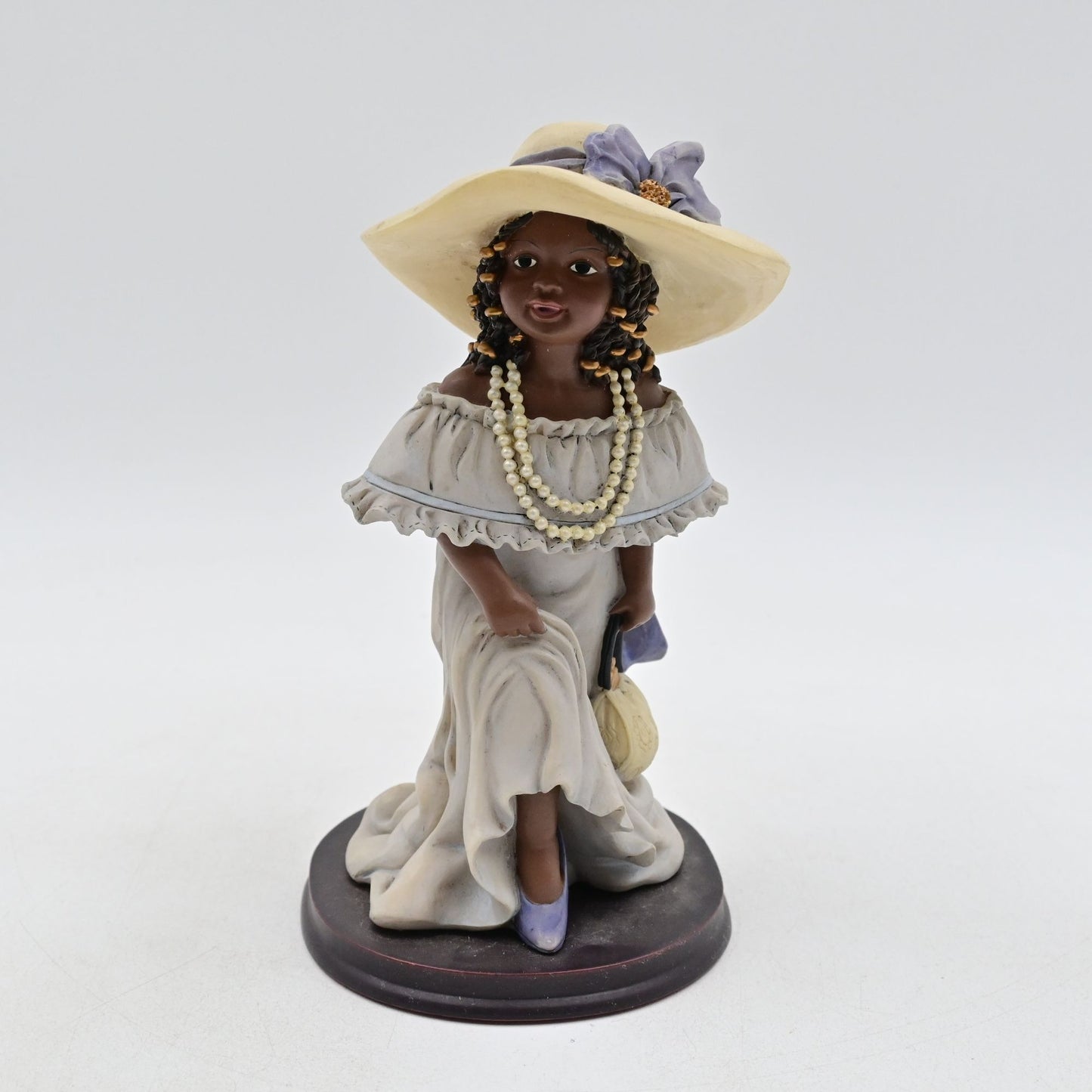 UTI African American Girl Playing Dress Up Vintage Figure