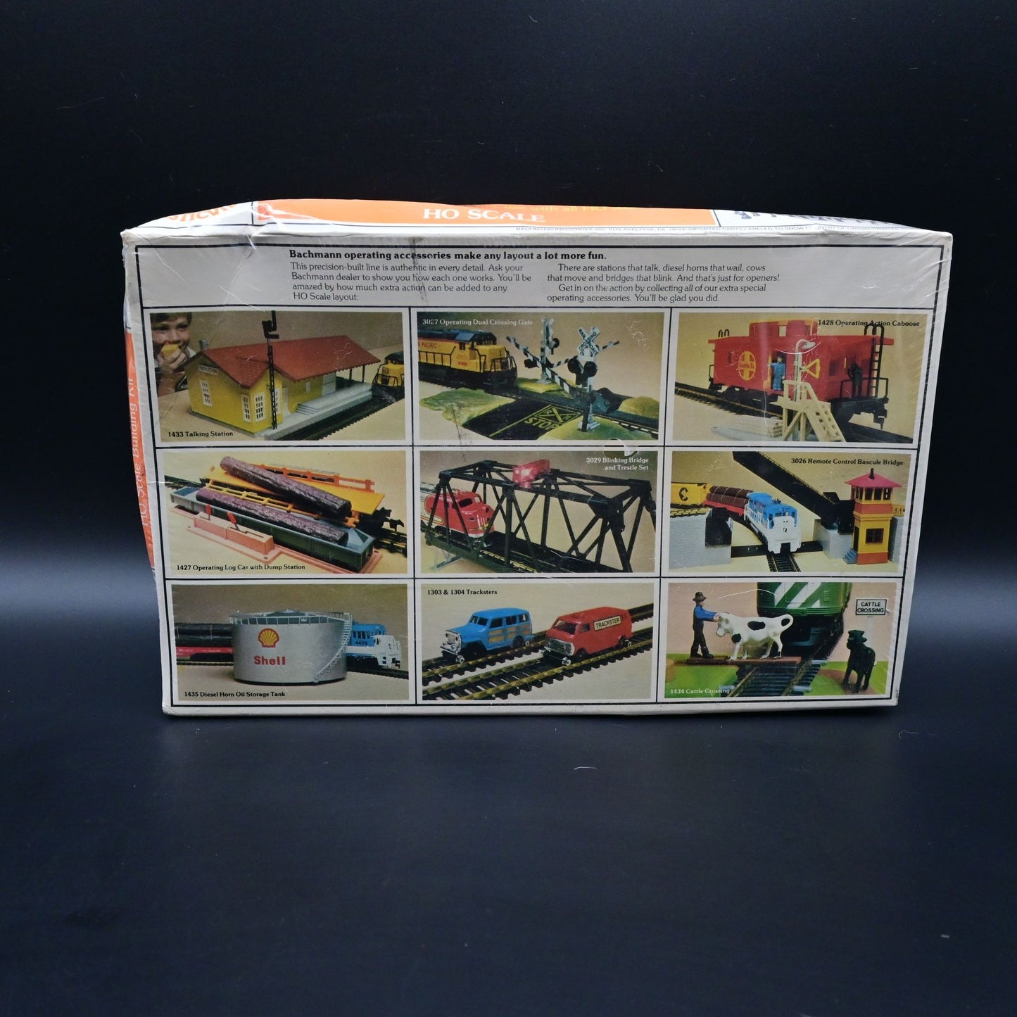 Bachmann 1955 O Scale Plasticville 48 Unpainted Figures w/Paint Kit Box Damage