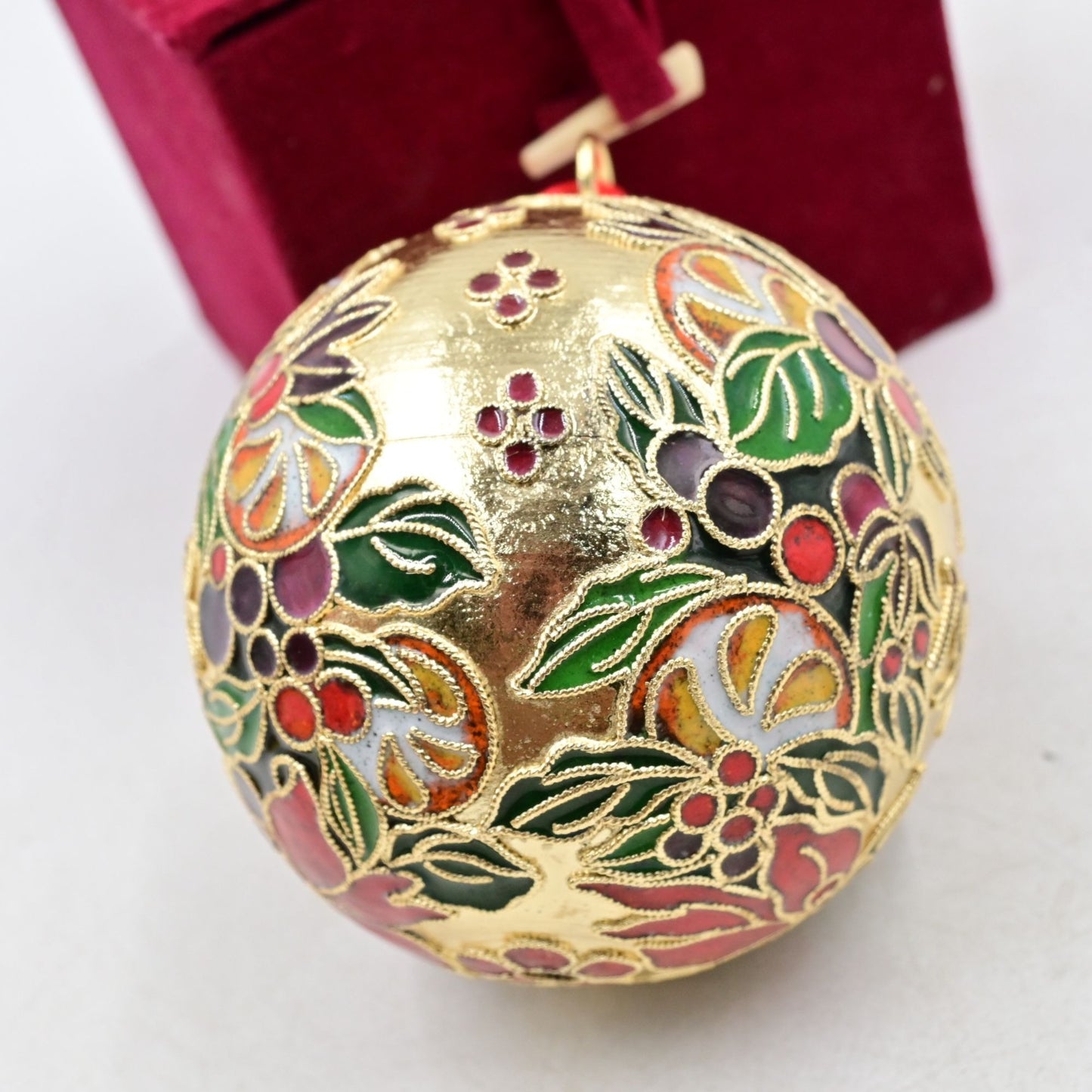 Dillards Trimsetter Cloisonne Ornament Vintage 1998 W/ Box