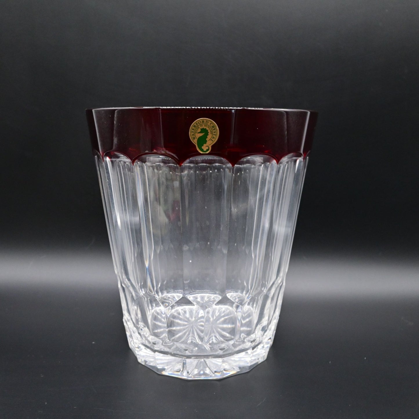 Waterford Crystal Simply Red Ice Bucket Retired