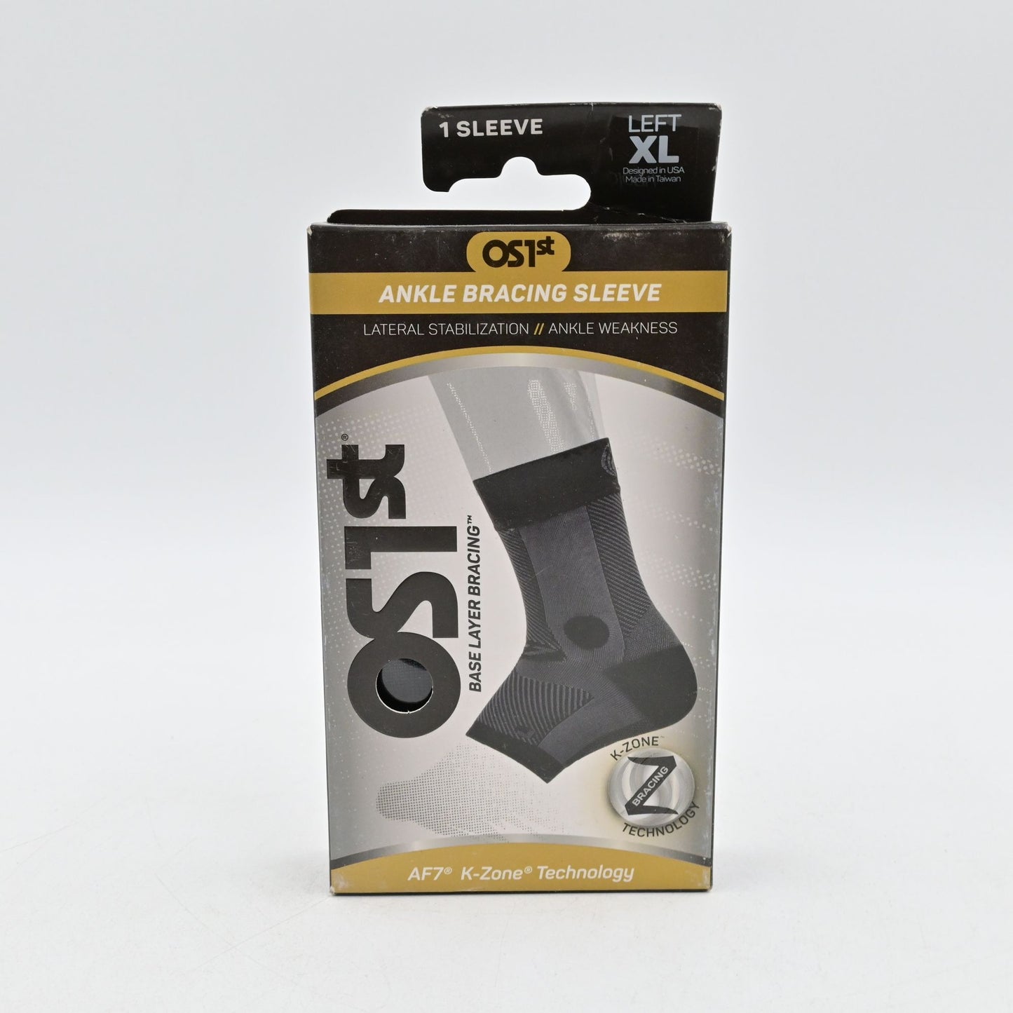 OS1st Ankle Bracing Sleeve XL Left Lateral Stabilization AF7