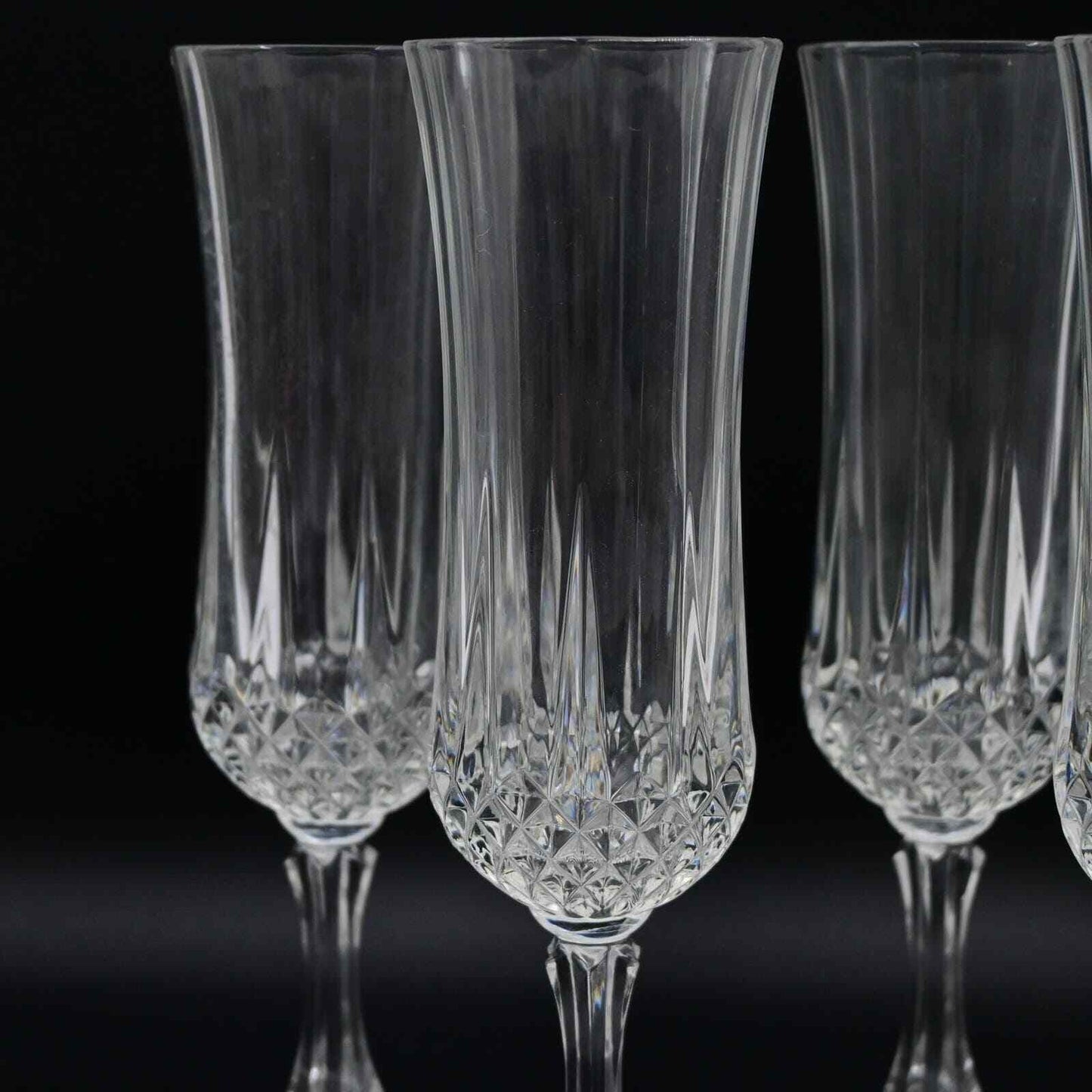St. George Crystal Champagne Flute Set Of 4
