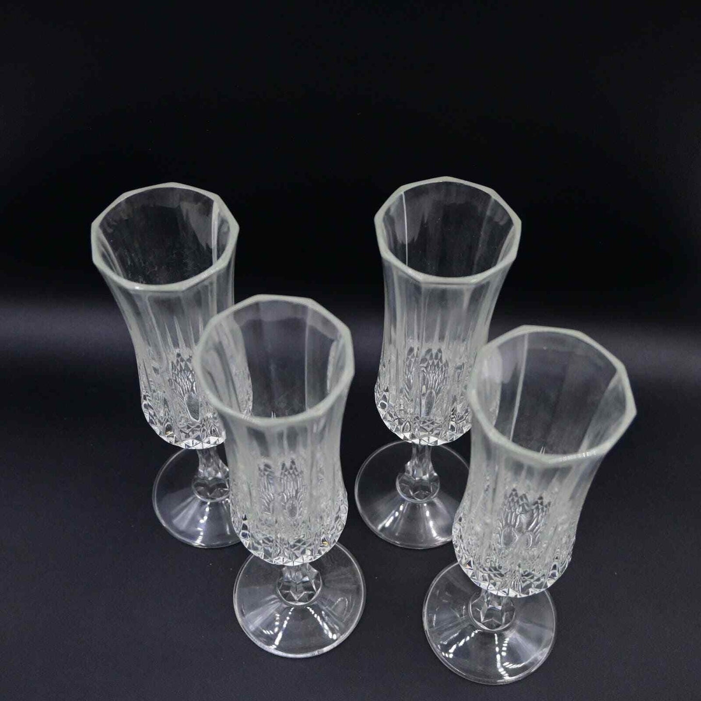 St. George Crystal Champagne Flute Set Of 4