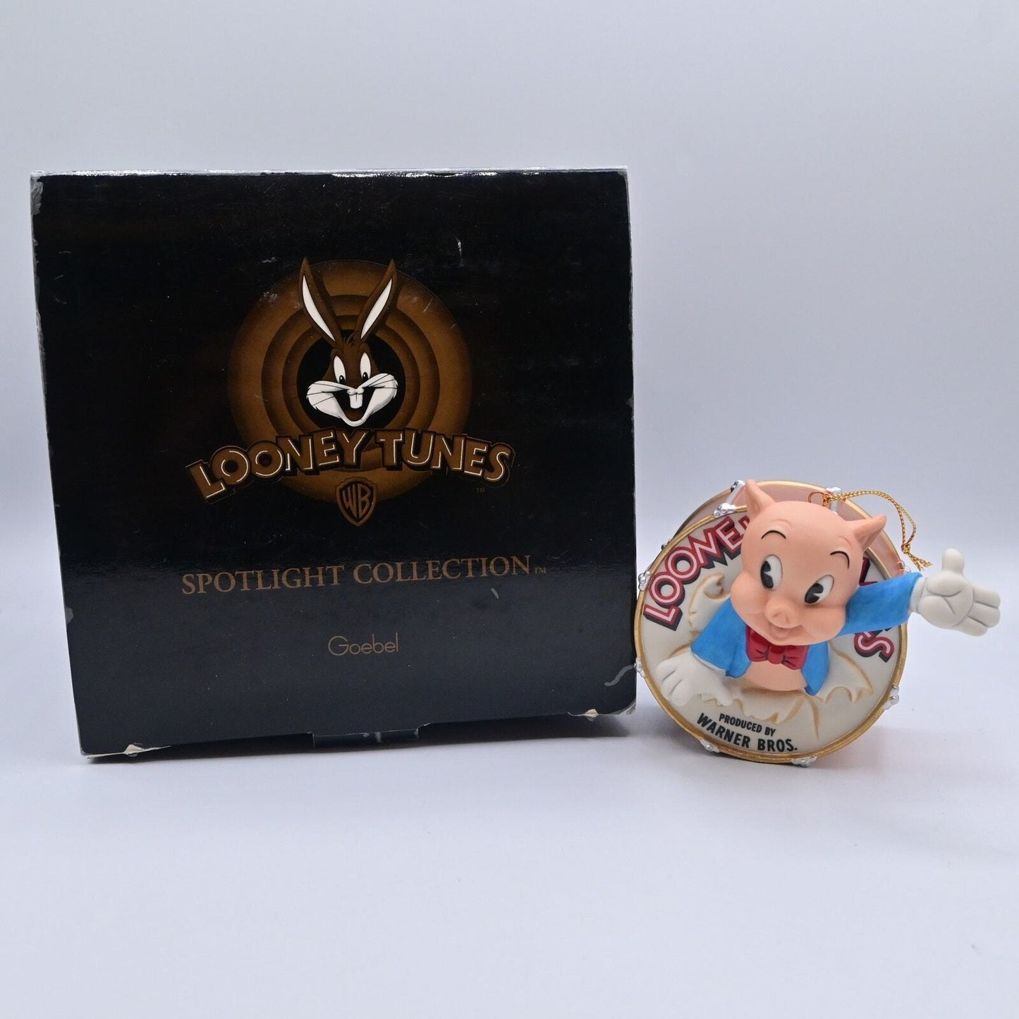 Goebel Looney Tunes Spotlight Collection That's All Folks Christmas Ornament