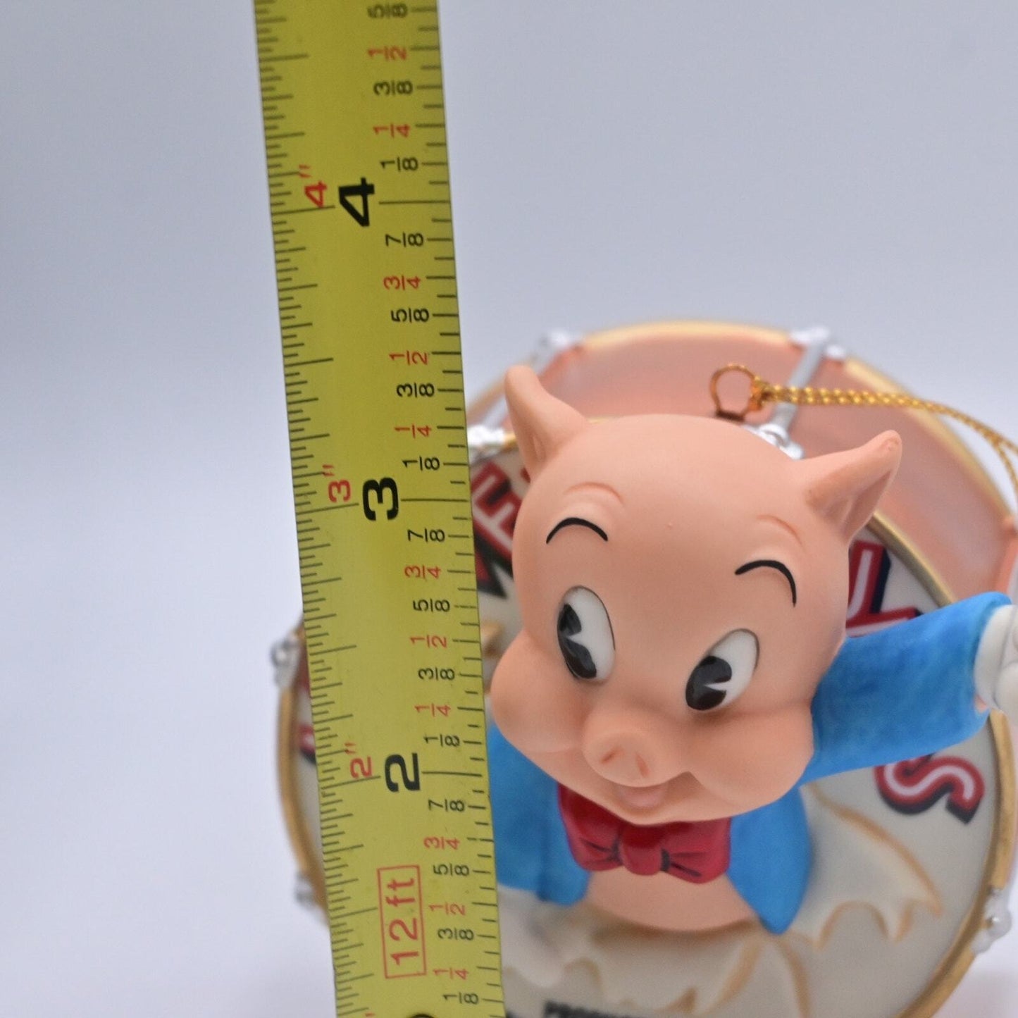 Goebel Looney Tunes Spotlight Collection That's All Folks Christmas Ornament