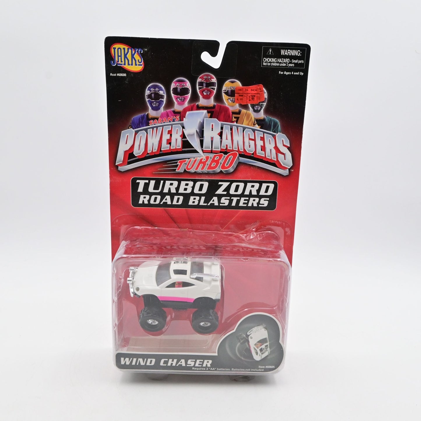 Power Rangers Turbo Zord Wind Chaser Road Blasters Collectible Toy Car By Jakks
