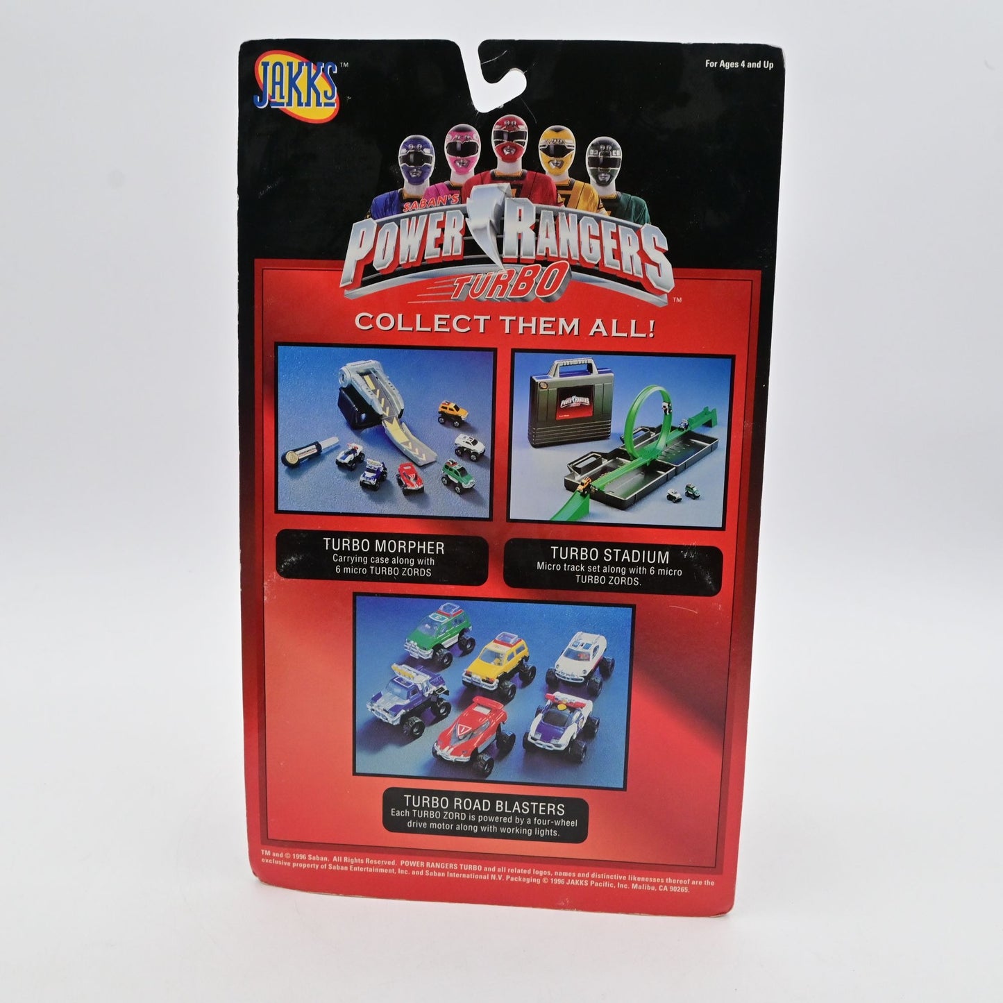 Power Rangers Turbo Zord Wind Chaser Road Blasters Collectible Toy Car By Jakks