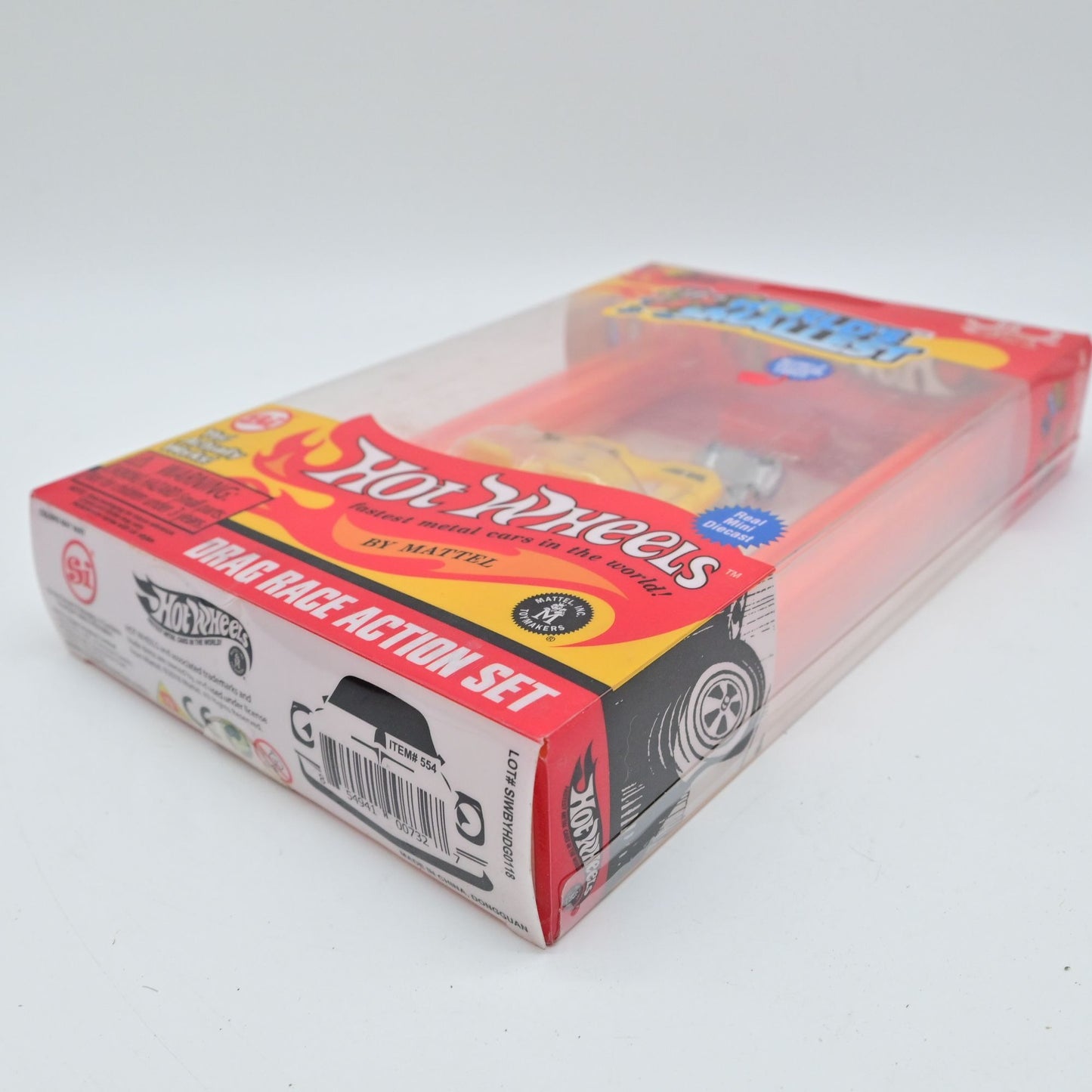 Hot Wheels World's Smallest Drag Race Action Set New Unsealed