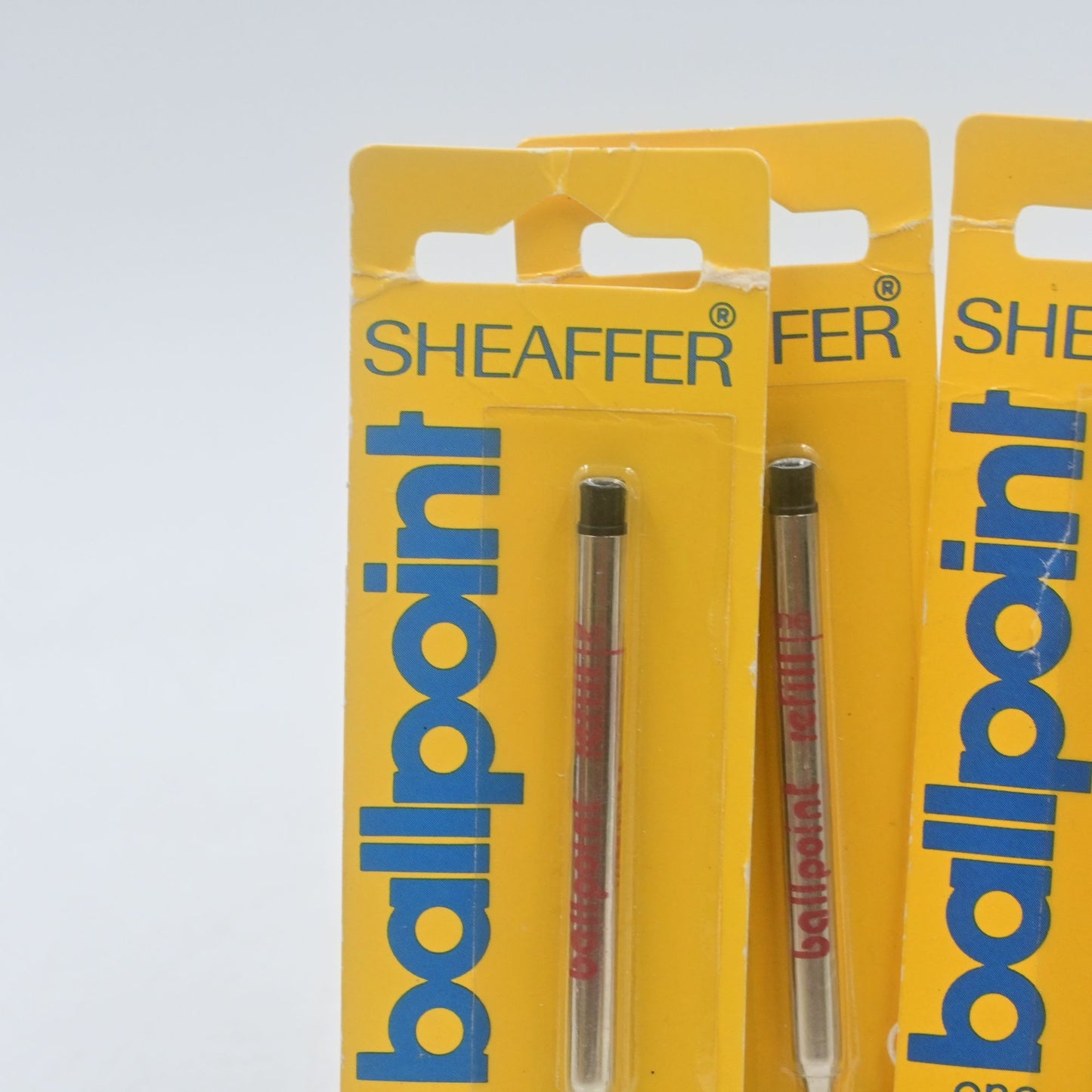 Sheaffer Ballpoint Pen Refill Black Fine Point Ink Vintage Bundle Of 3