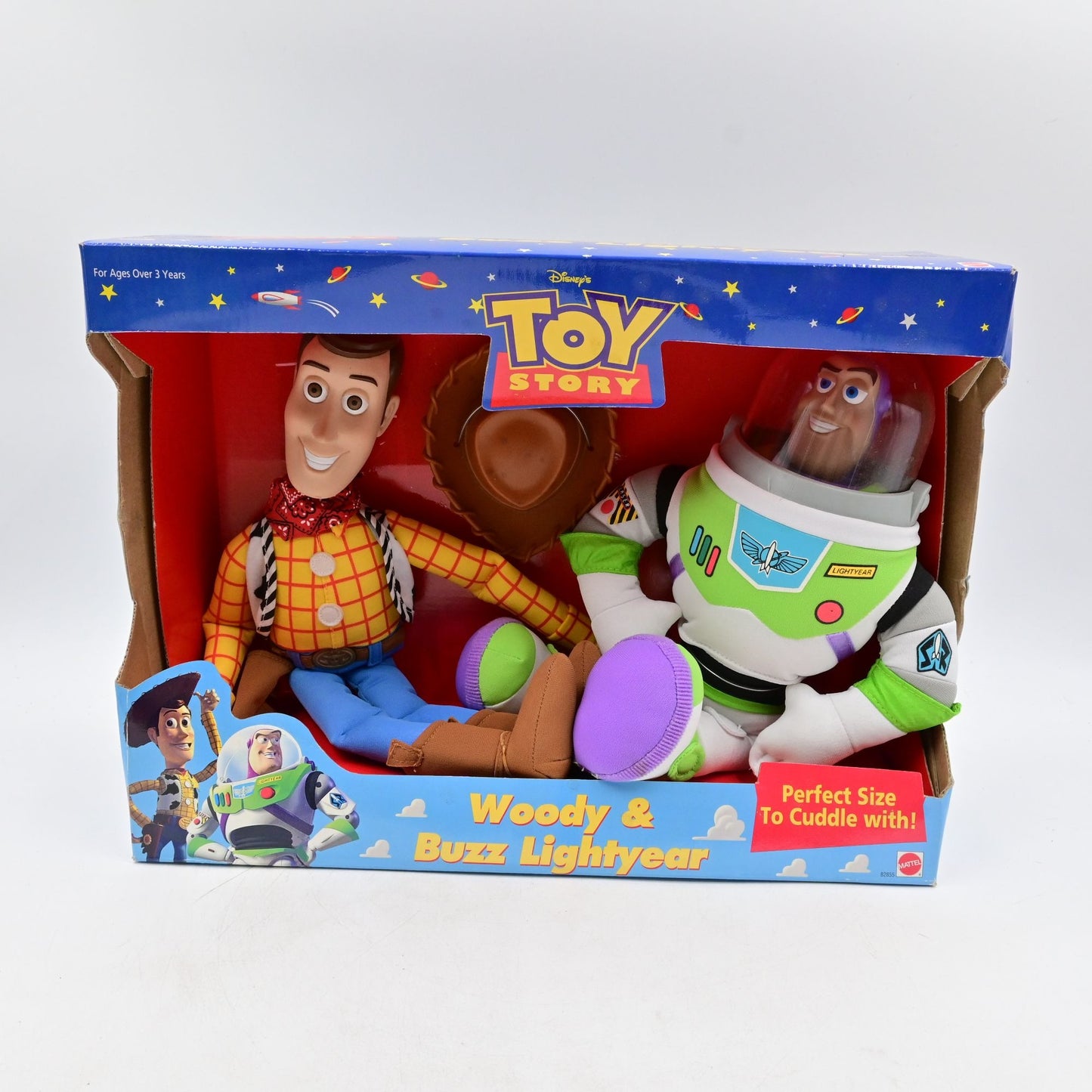 Rare Toy Story Woody & Buzz Lightyear Plush Toy Set NOS Mattel 82855