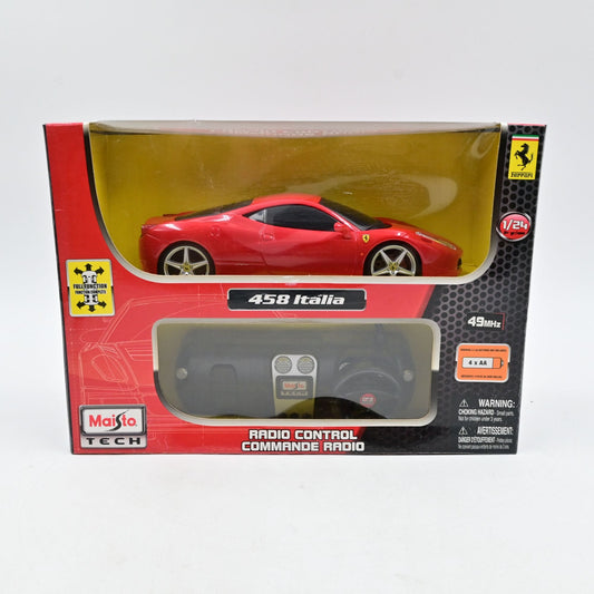 Maisto Tech Radio Control 458 Italia 27mhz Ferrari 1/24 Box Damage