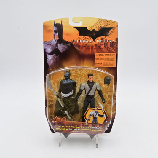 Batman Begins Bruce To Batman Dual Blade Weapon Action Figure By Mattel