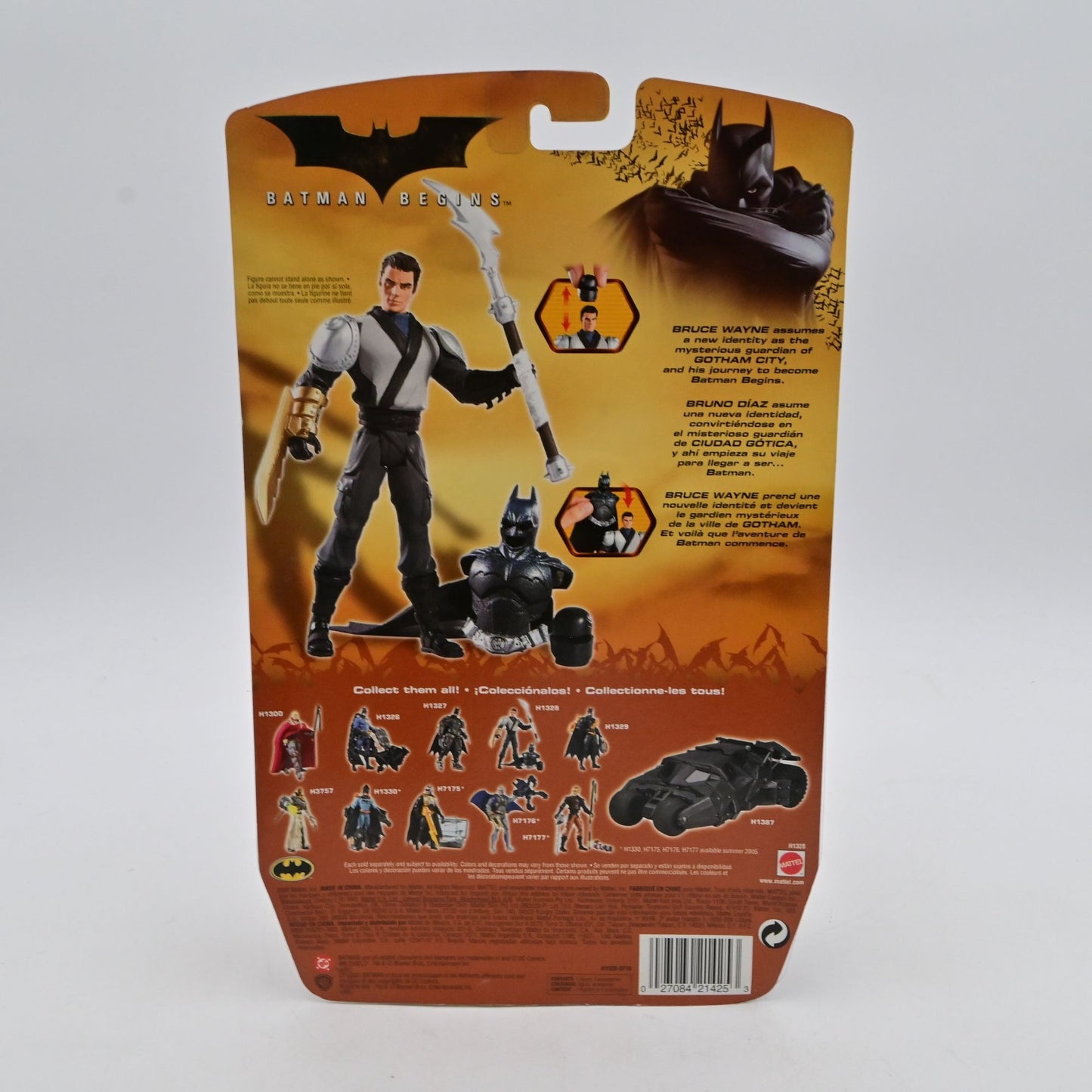 Batman Begins Bruce To Batman Dual Blade Weapon Action Figure By Mattel