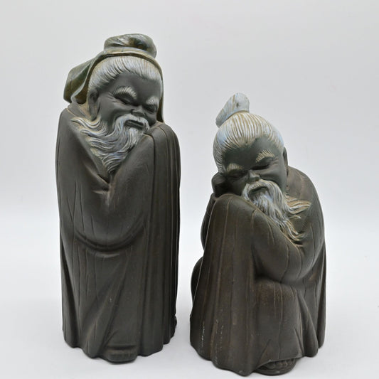 Vintage Lladro Chinese Monk Sleeping Matte Paint Bundle Of 2
