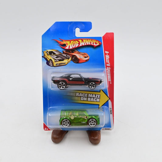 Hot Wheels A-Maze N Speedway 2-Pack '69 Pontiac Firebird & Scion XB Die-Cast Cars