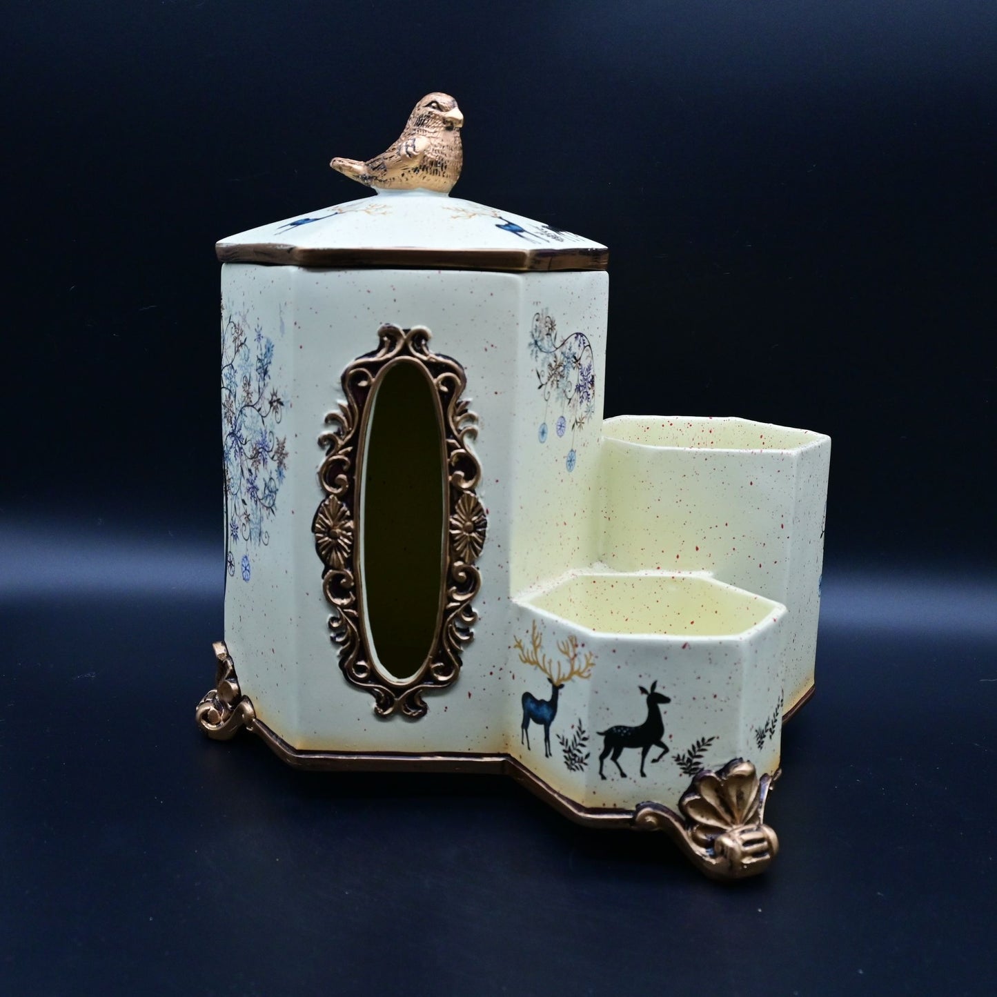 Multi-Functional Living Room Desktop Tissue Holder Remote Control Storage Box