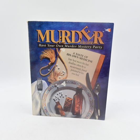 Murder Ala Carte Mystery Dinner Party Game A Taste Of HIs Own Medicine