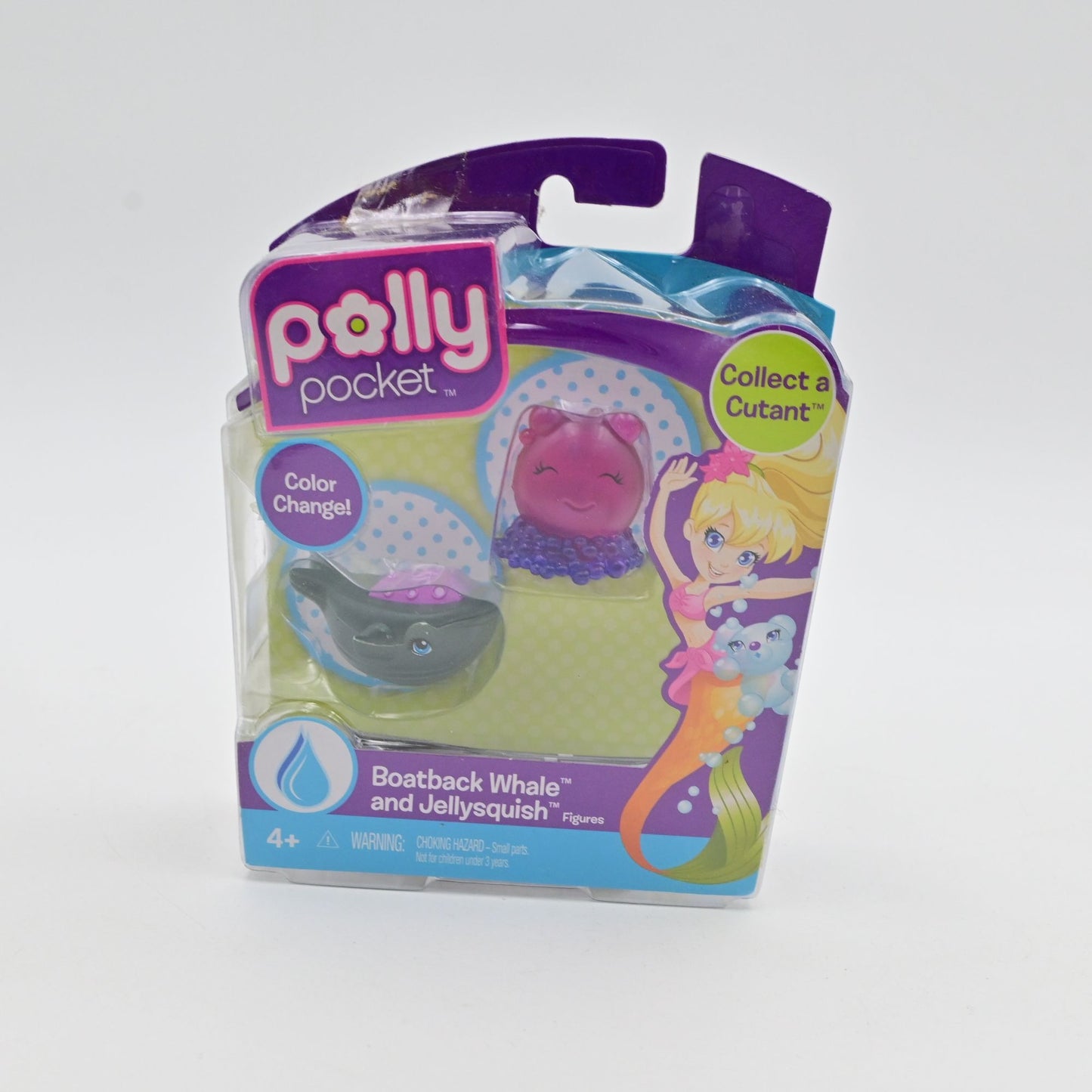 Mattel Polly Pocket Boatback Whale and Jellysquish set