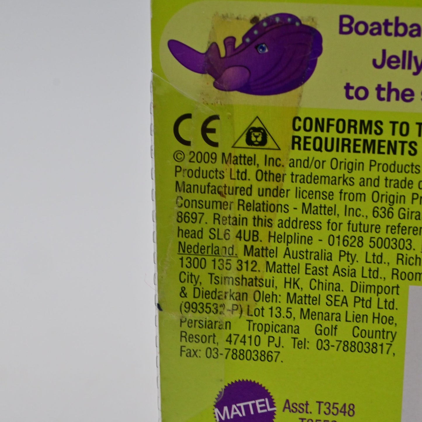 Mattel Polly Pocket Boatback Whale and Jellysquish set
