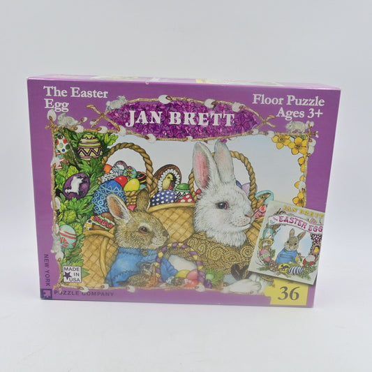 Jan Brett The Easter Egg 36 Piece Floor Puzzle Complete