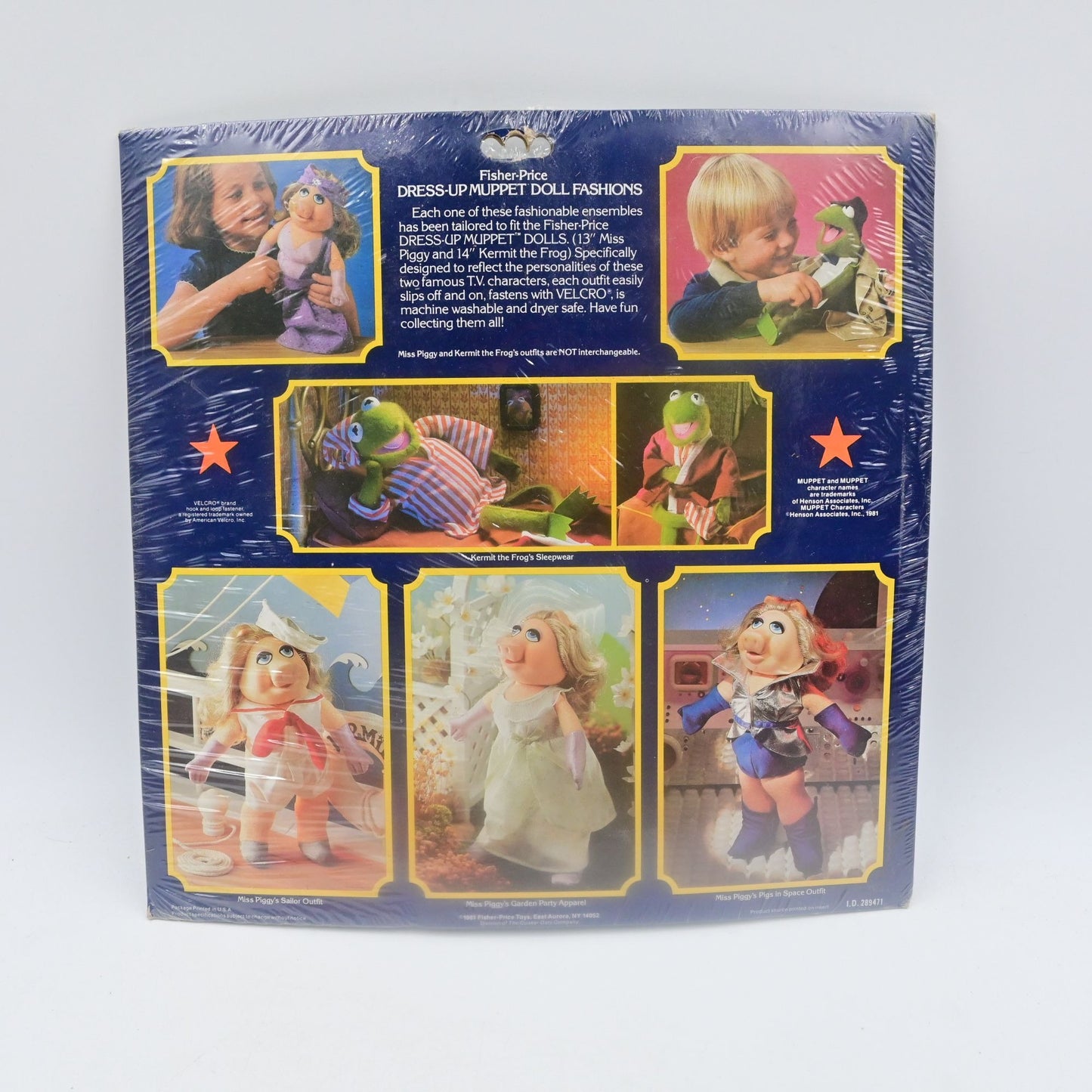 Jim Henson Dress Up Muppet Doll Fashion Miss Piggy Sailor Outfit Fisher Price