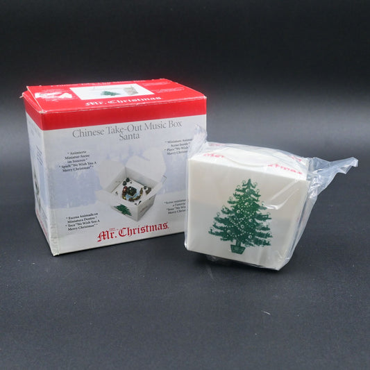 Mr. Christmas Chinese Take Out Box Miniature Musical Animated 2007