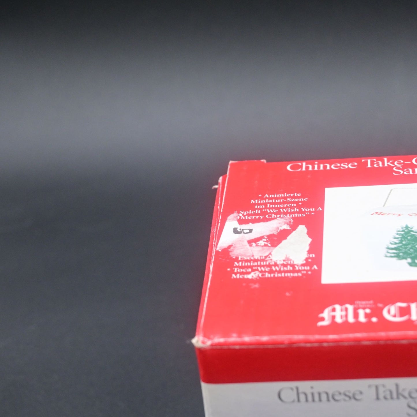 Mr. Christmas Chinese Take Out Box Miniature Musical Animated 2007