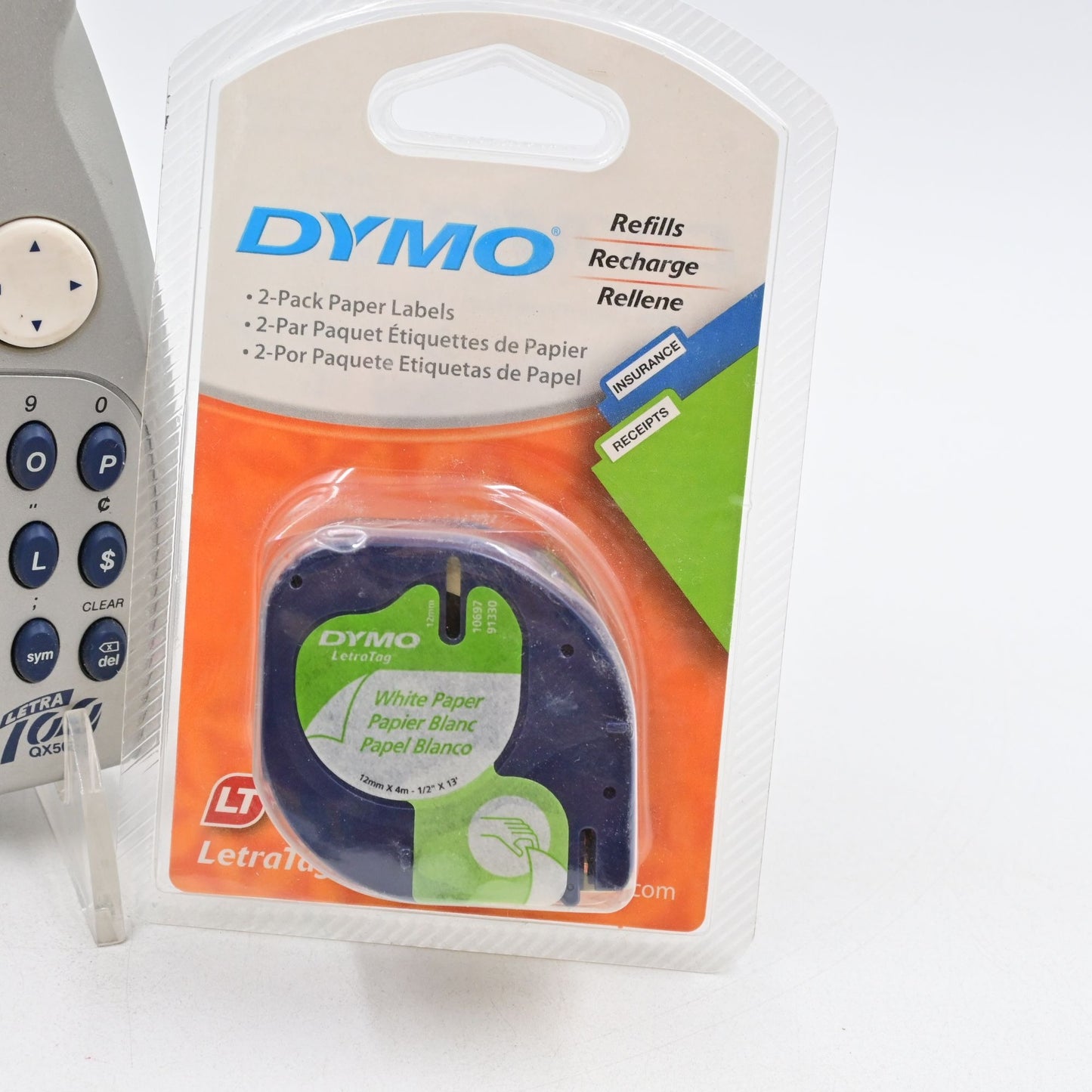 Dymo LetraTag QX50 Label Maker W/ 2 Pack Label Cartridge