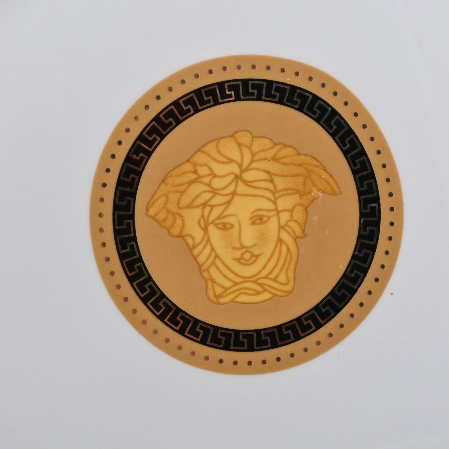 Medusa Greek Gold Lot Of 7 Dinner plates