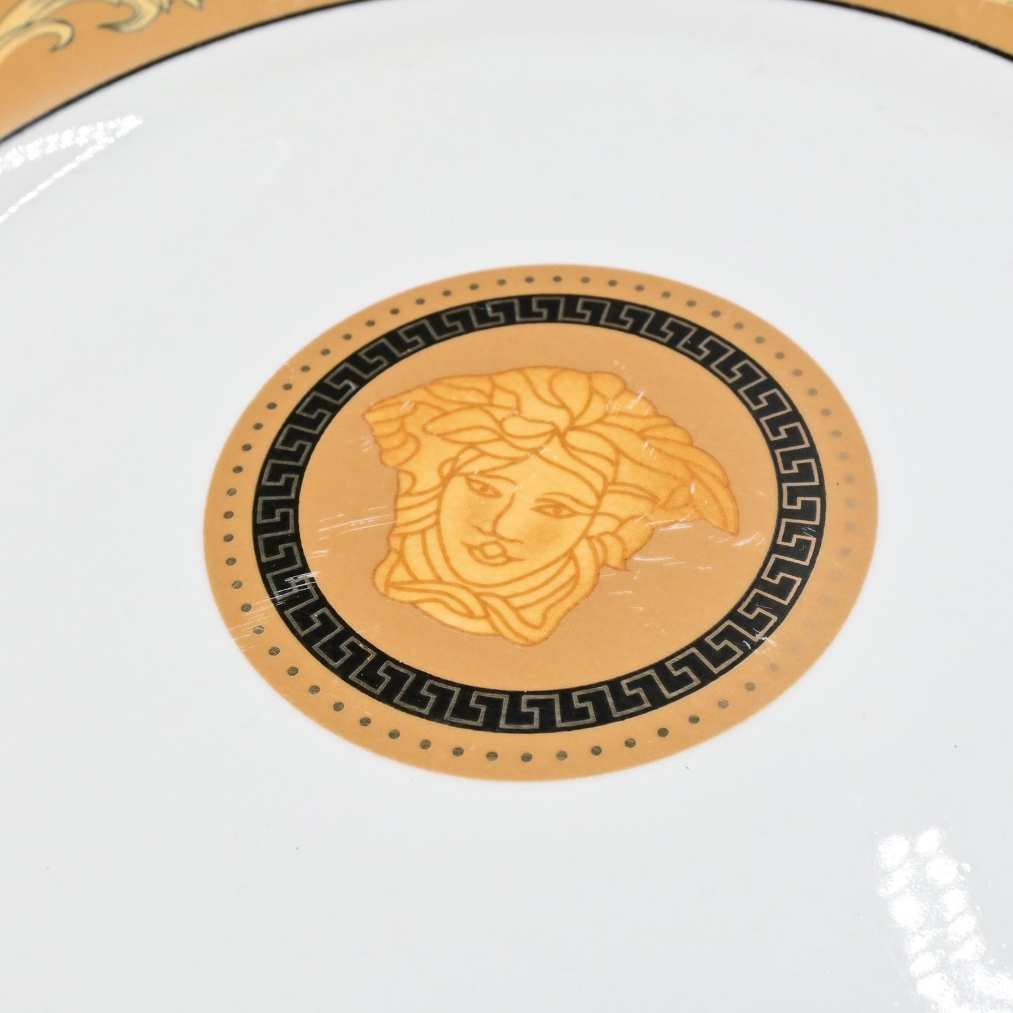 Medusa Greek Gold Lot Of 7 Dinner plates