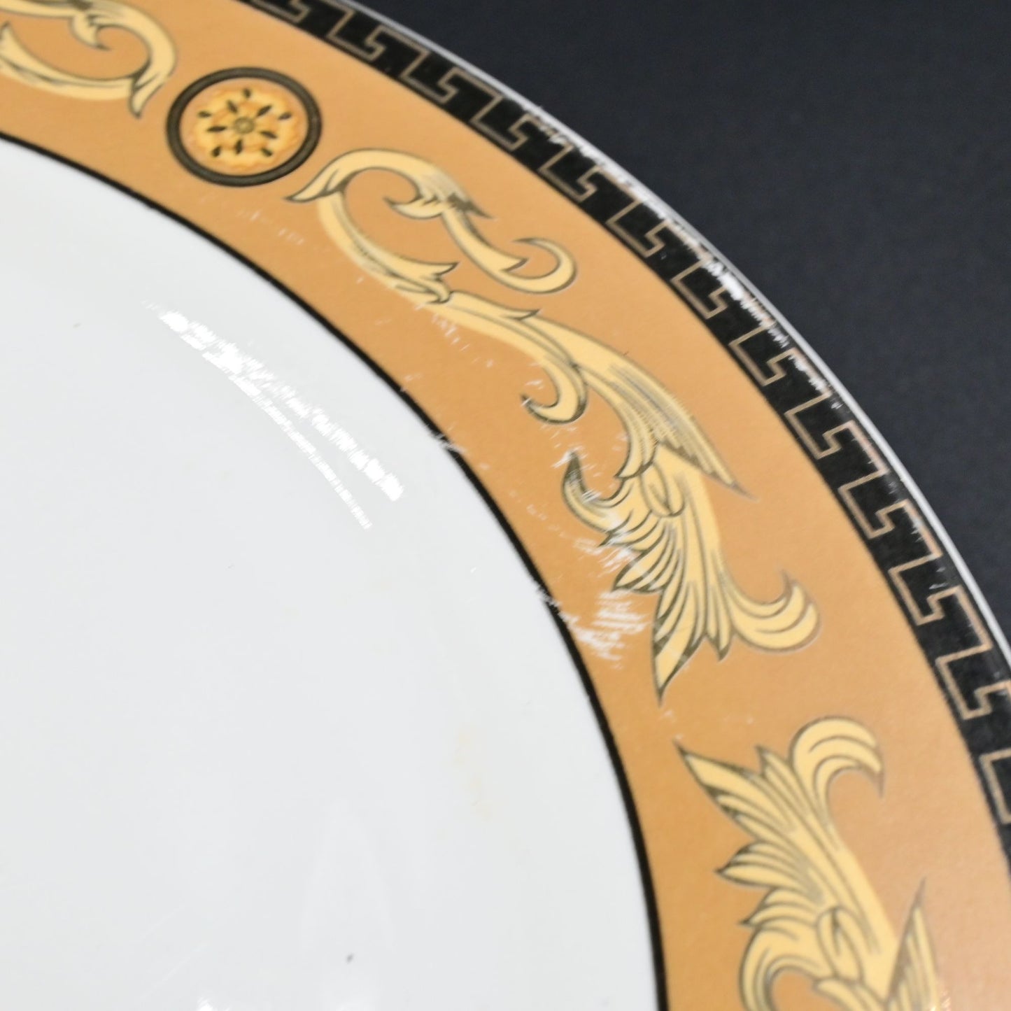 Medusa Greek Gold Lot Of 7 Dinner plates