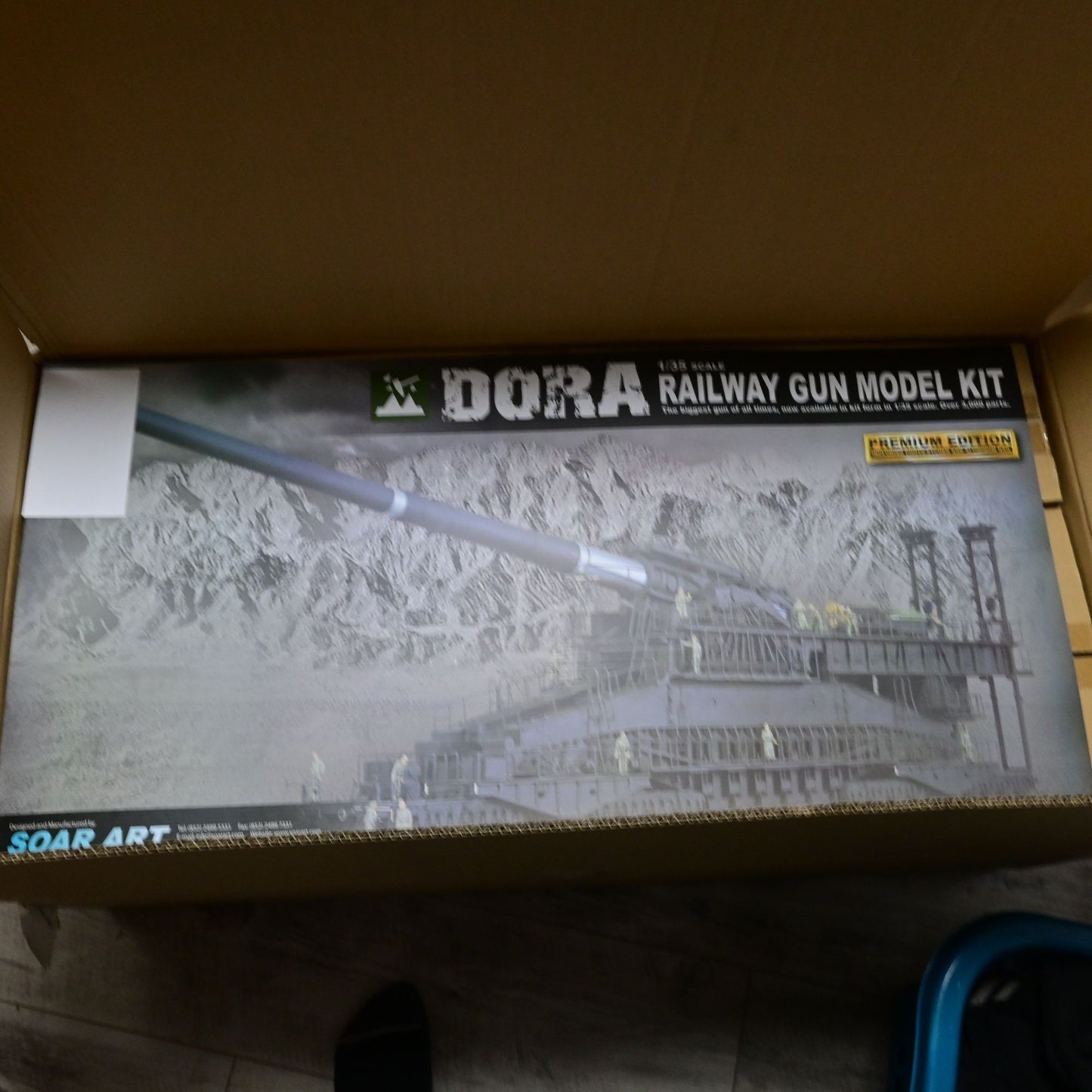 DORA - 1/35 Scale WWII German Super Heavy Railway Gun - Soar Art Workshop #35001