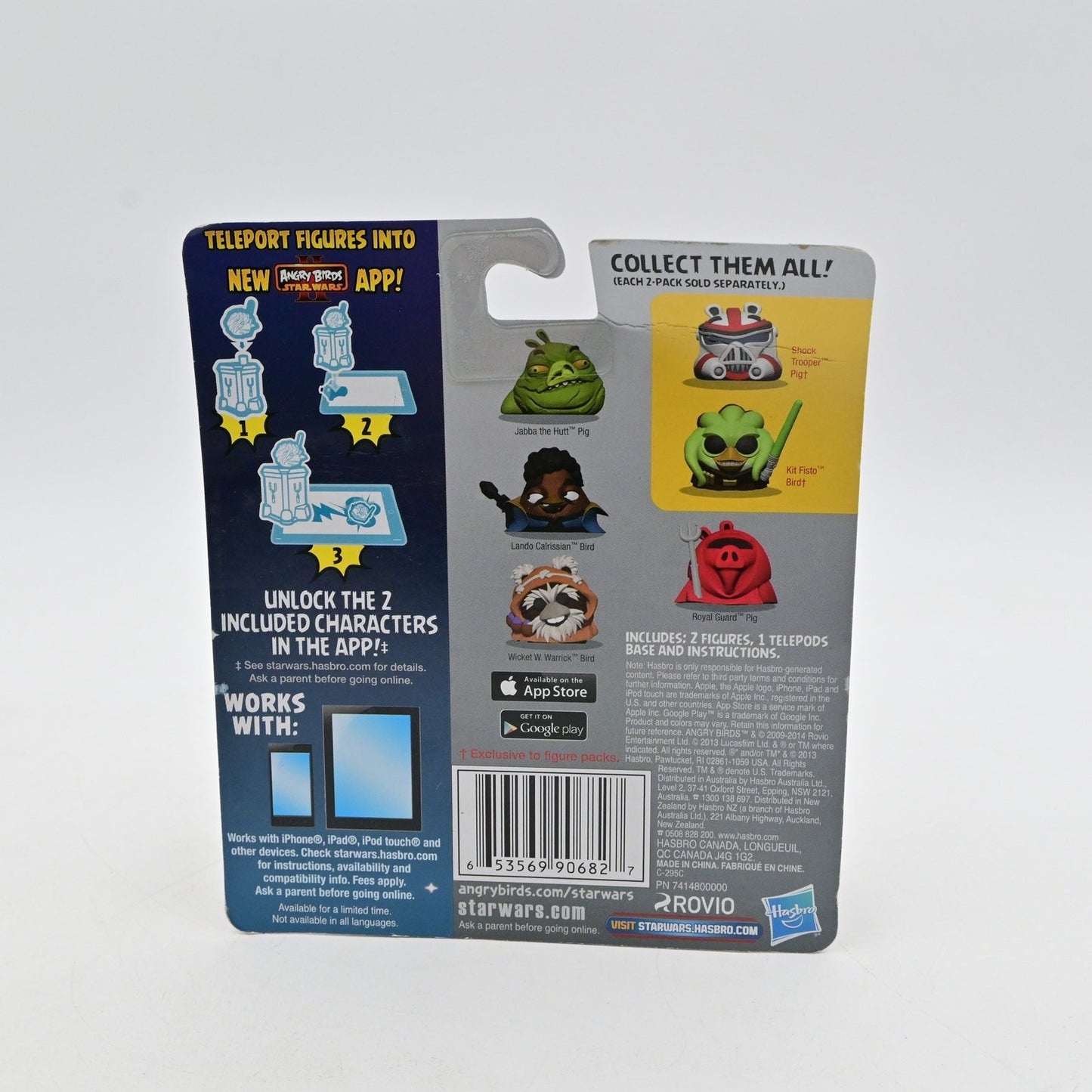 Angry Birds Star Wars Telepods Shock Wicket W. Warick Bird & Royal Guard Pig