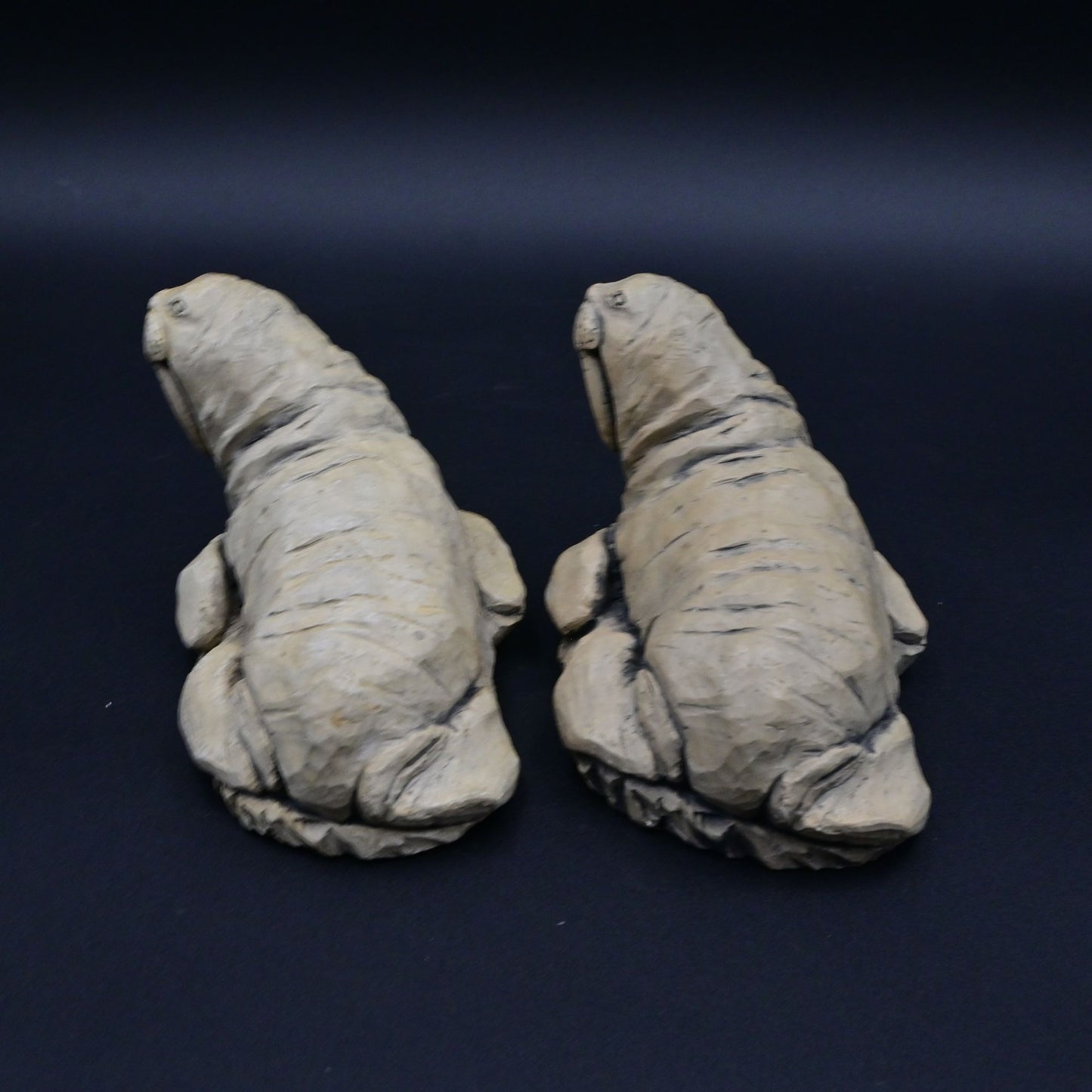 Glacial Ice Age Sculptures Alaska Walrus Figurines Bundle Of 2