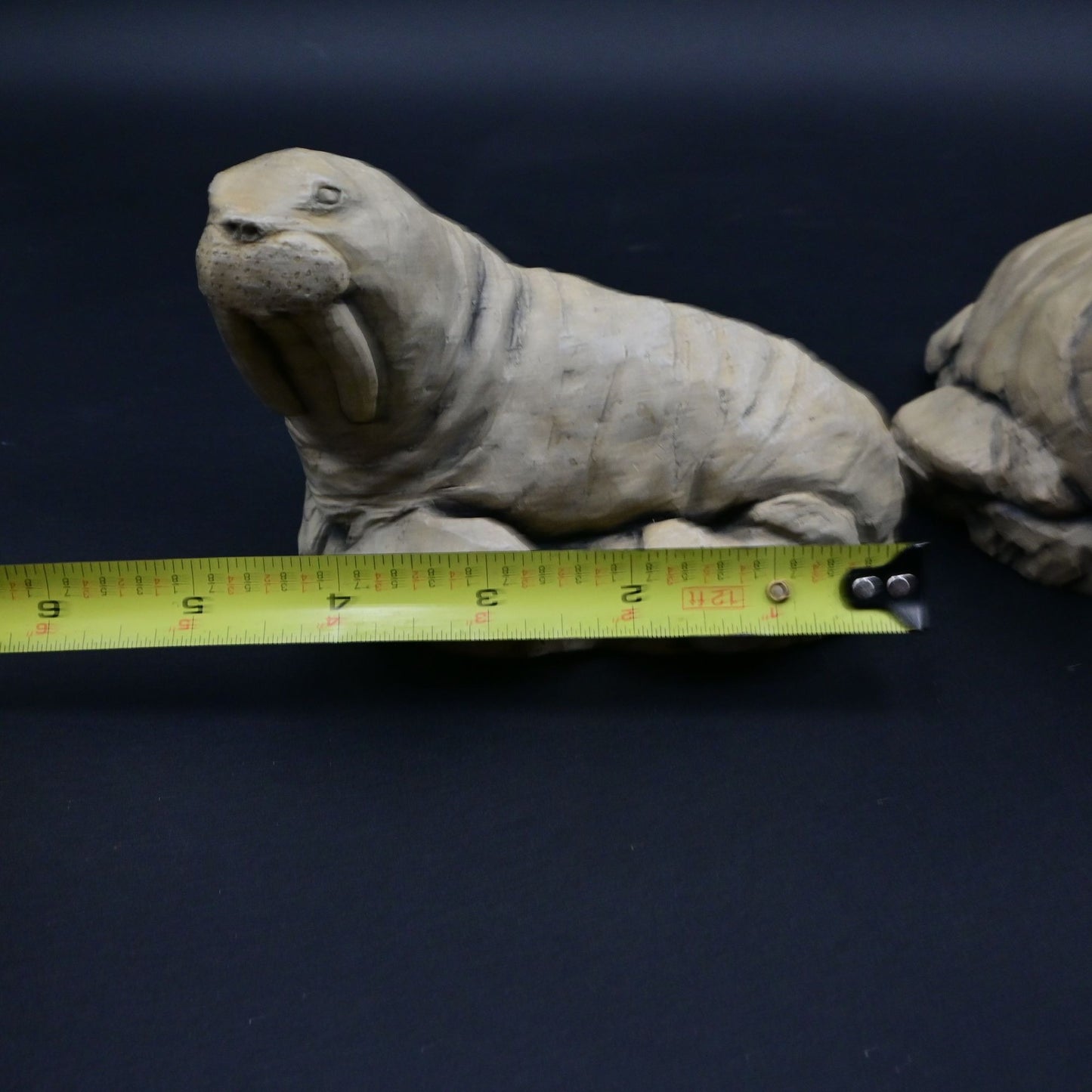 Glacial Ice Age Sculptures Alaska Walrus Figurines Bundle Of 2