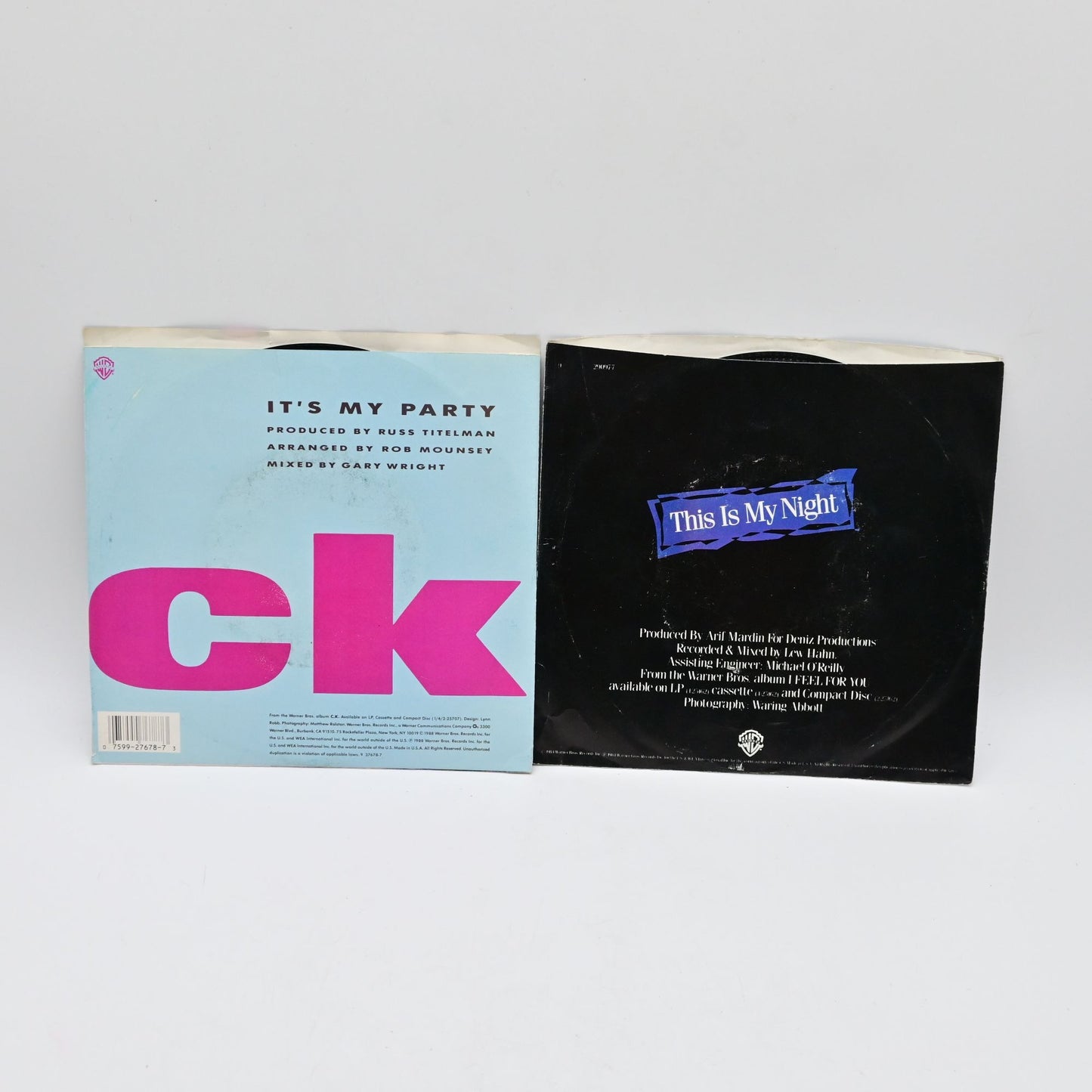 Chaka Khan It's my Party & This Is My Night 45 RPM Vinyl Record Bundle