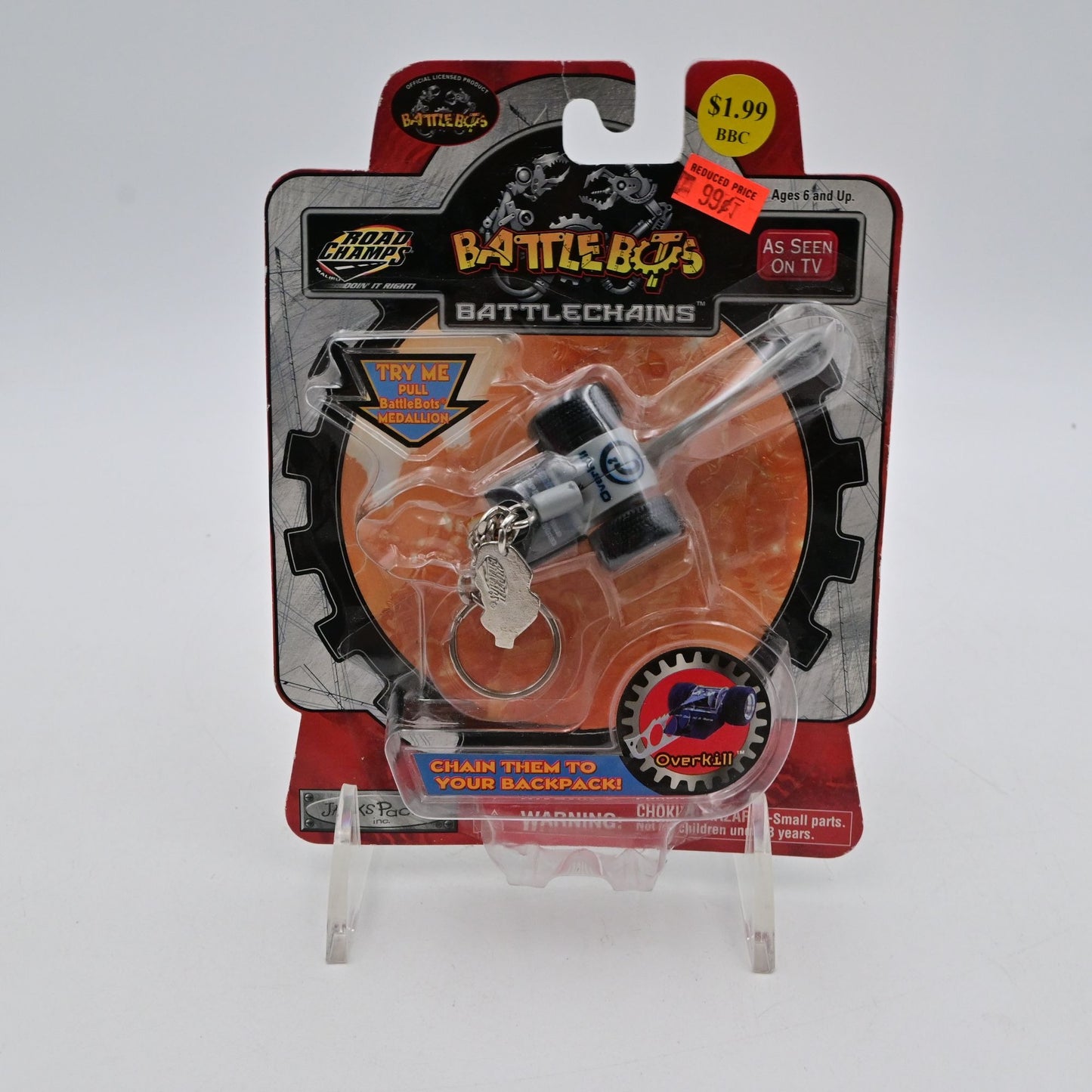 Battlebots Battlechains Keychain Overkill Jakks Pacific