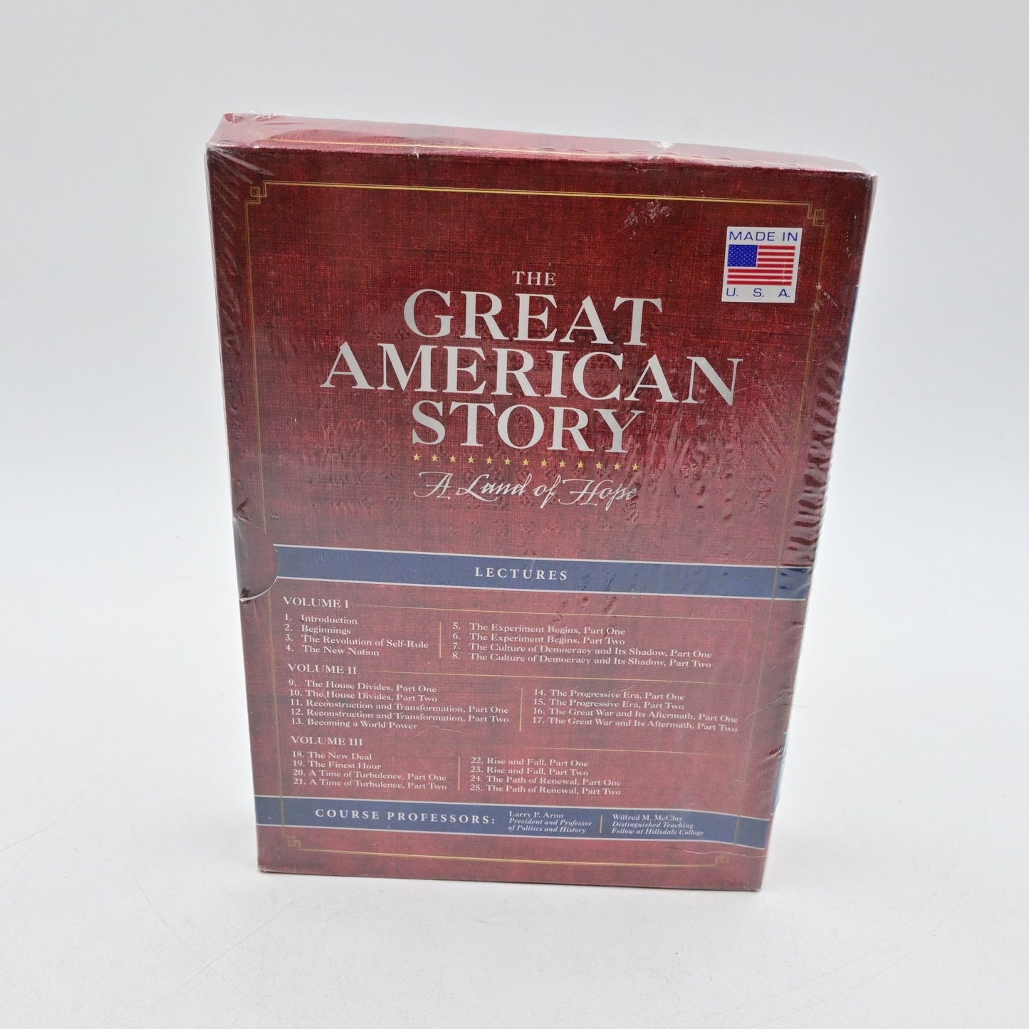 Hillsdale College The Great American Story: A Land of Hope 3 DVD Set.