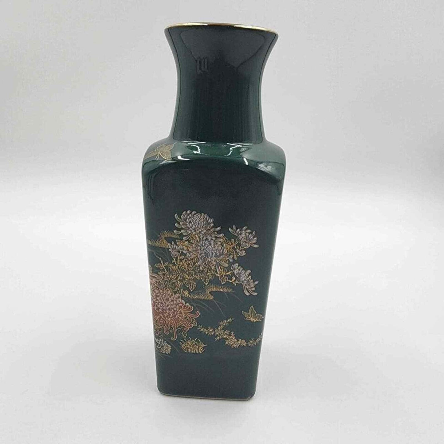 Vintage Toyo Jade Kiku Made In Japan Vase