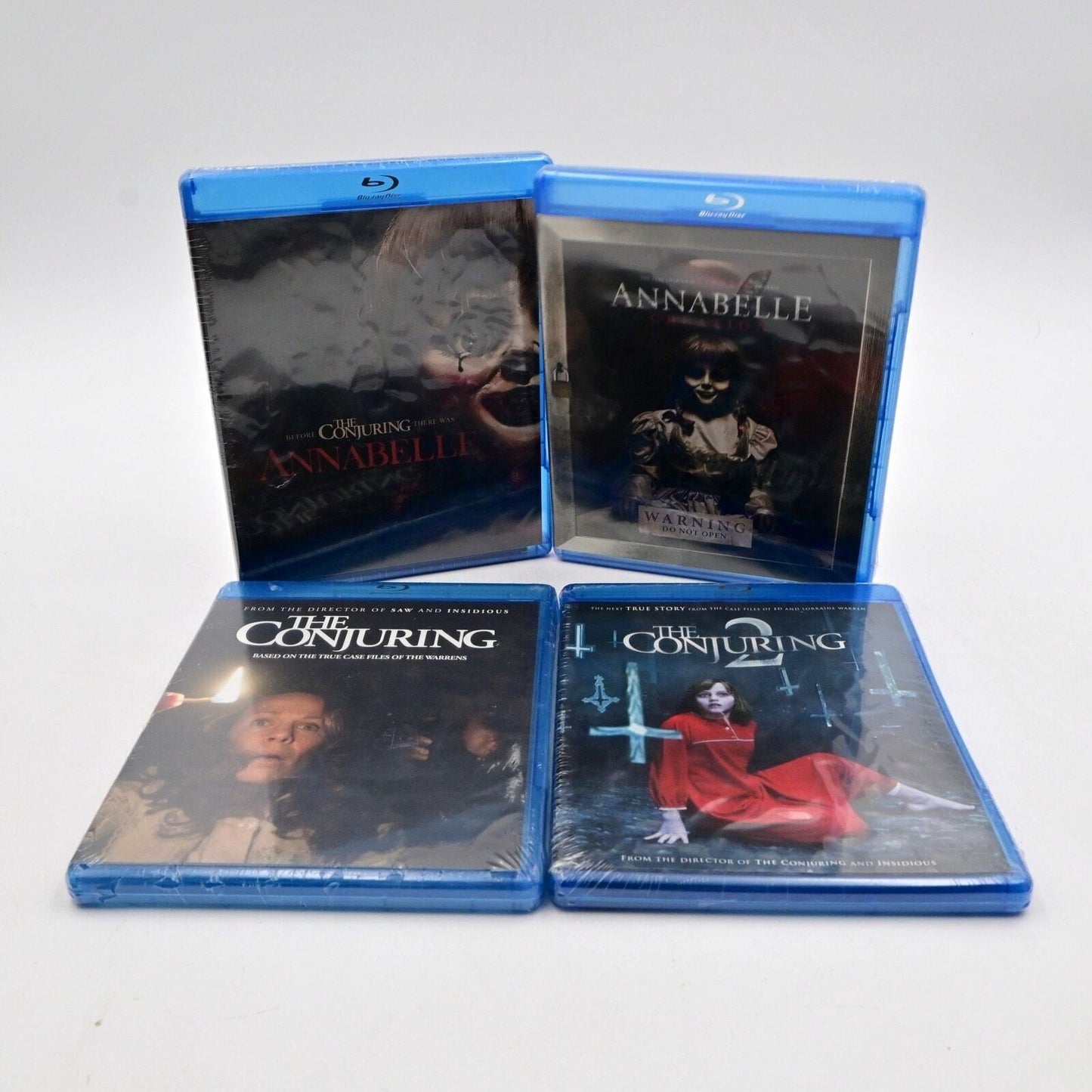 The Conjuring, The Conjuring 2, Annabelle, Annabelle: Creation Blu Ray Bundle