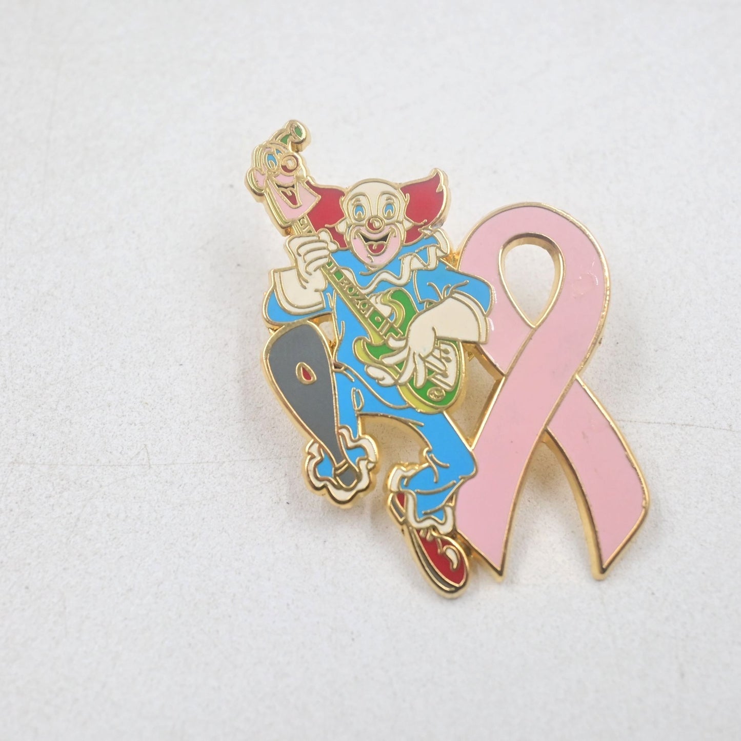 Clown Breast Cancer Ribbon Fantasy Pin