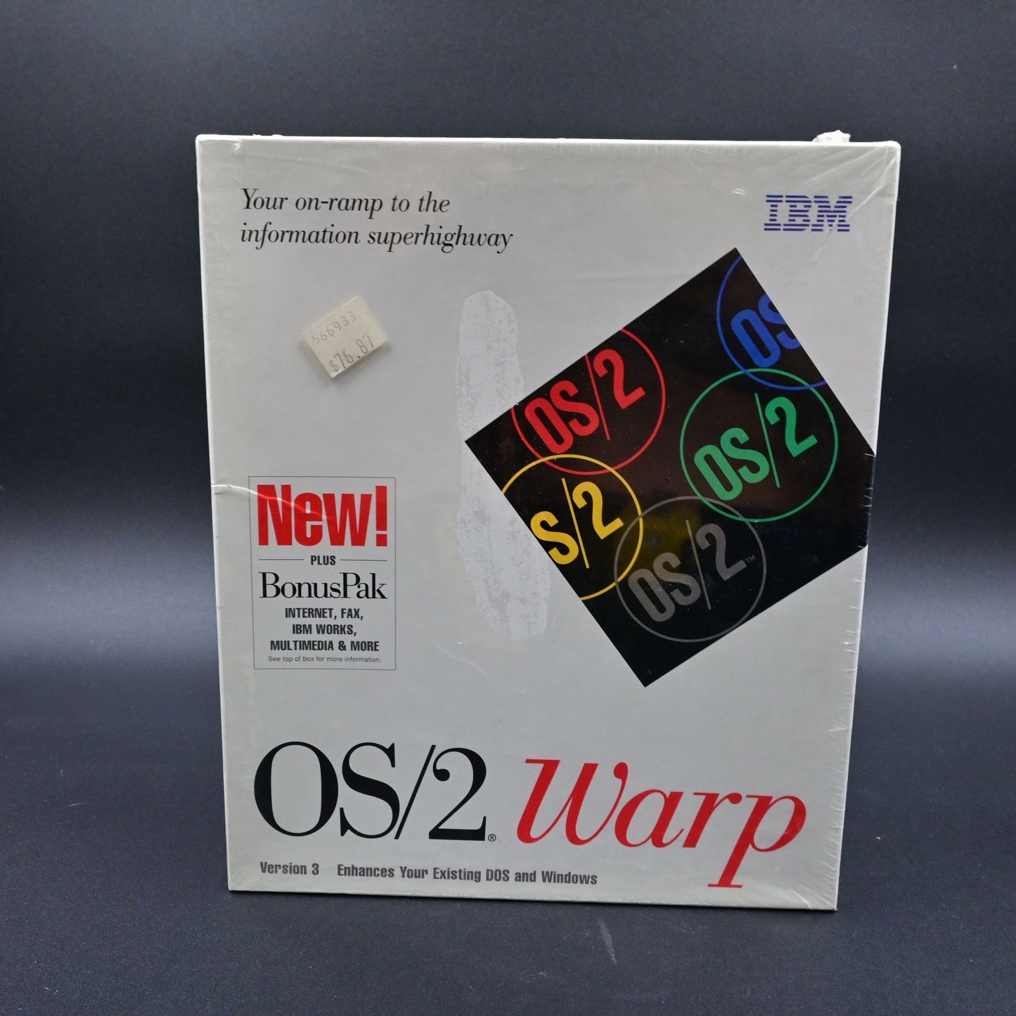 IBM OS/2 Warp Version 3 with BonusPak 3.5" Floppy Disks New Sealed