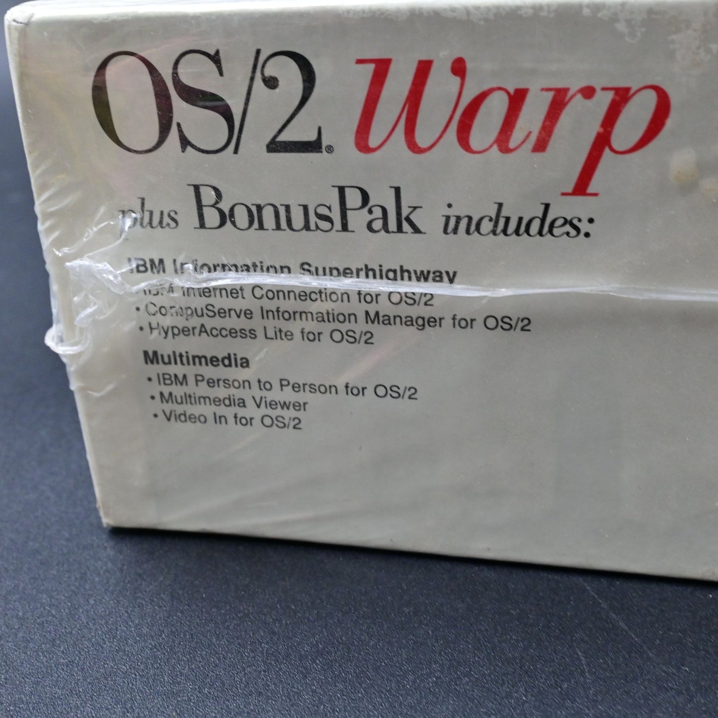 IBM OS/2 Warp Version 3 with BonusPak 3.5" Floppy Disks New Sealed