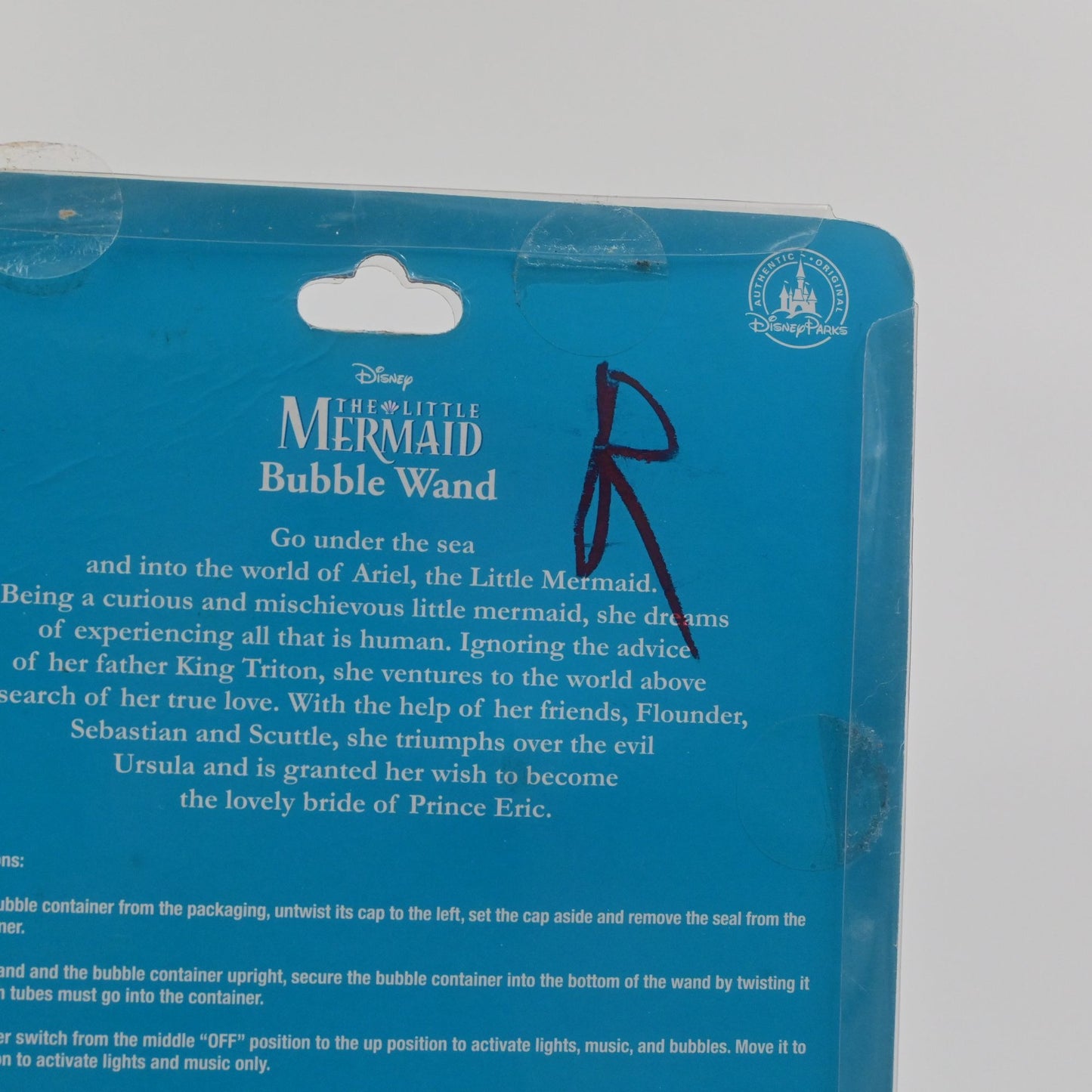 Disney Parks The Little Mermaid Musical Light-Up Bubble Blower
