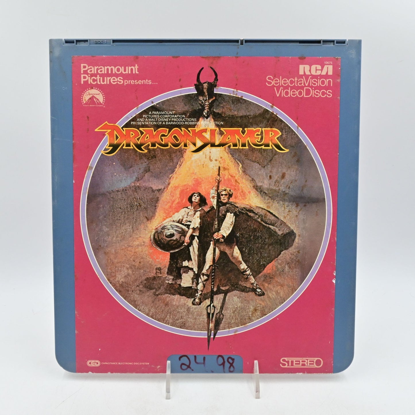 DragonSlayer CED RCA SelectaVision VideoDisc