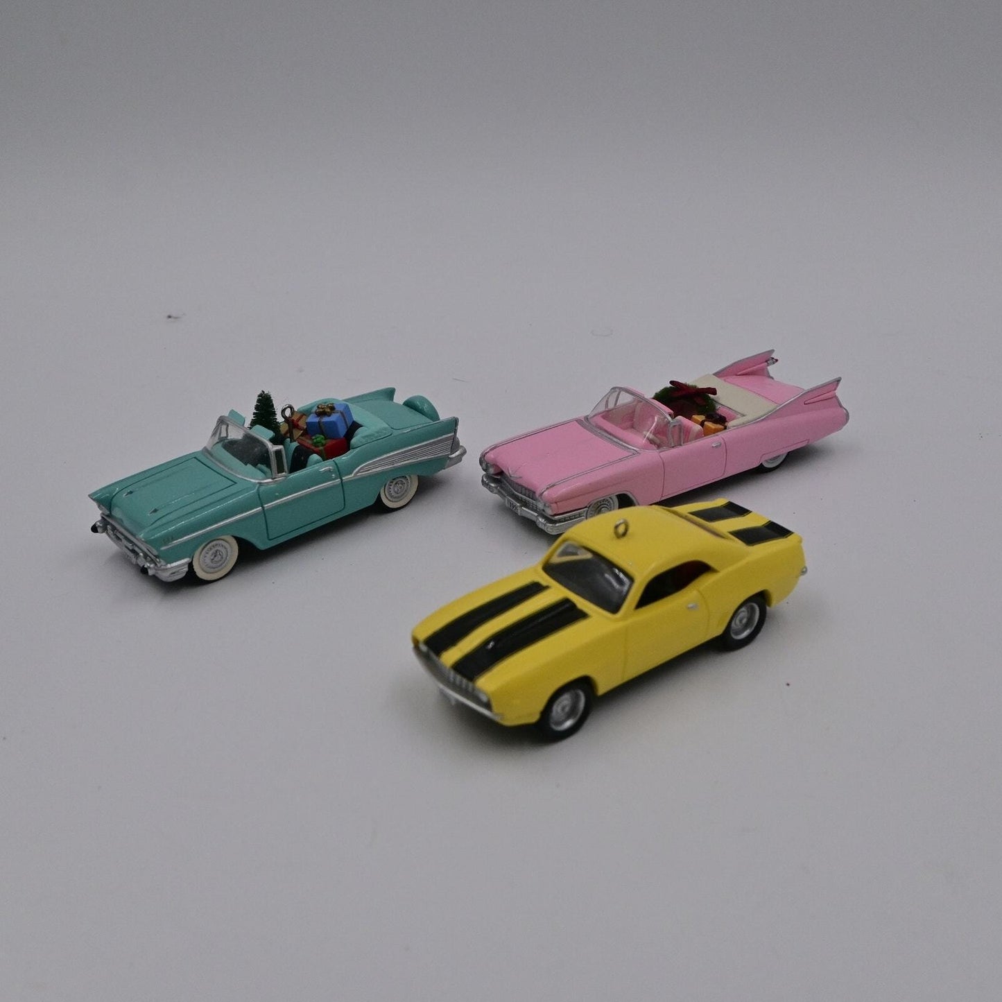 Vintage Hallmark Keepsake Cadillac De Ville, Chevrolet Camaro & Bel Air