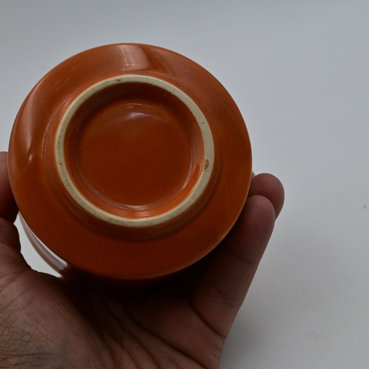 Stoneware Pottery Pumpkin Restaurant Ware Creamer & Sugar Vintage MCM